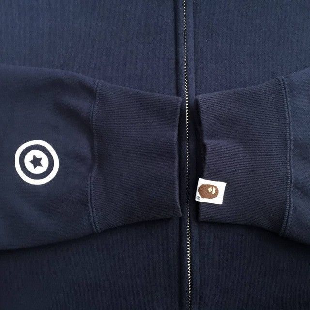 Bape BAPE camo x navy shark full zip hoodie a bathing ape Size US XL / EU 56 / 4 - 6 Thumbnail