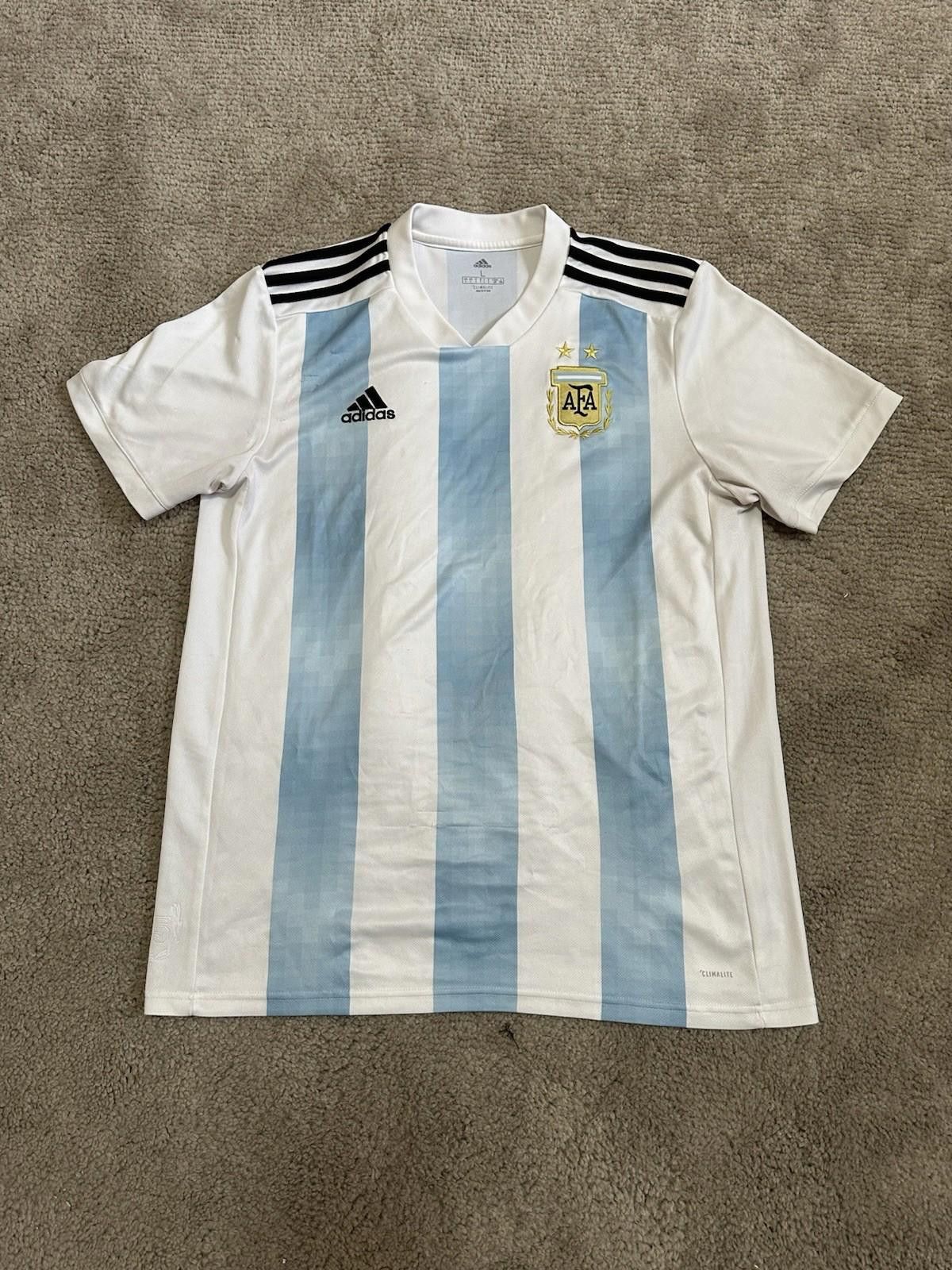 Adidas Adidas Argentina 2017/18 Football Shirt Soccer Jersey S Size US L / EU 52-54 / 3 - 1 Thumbnail