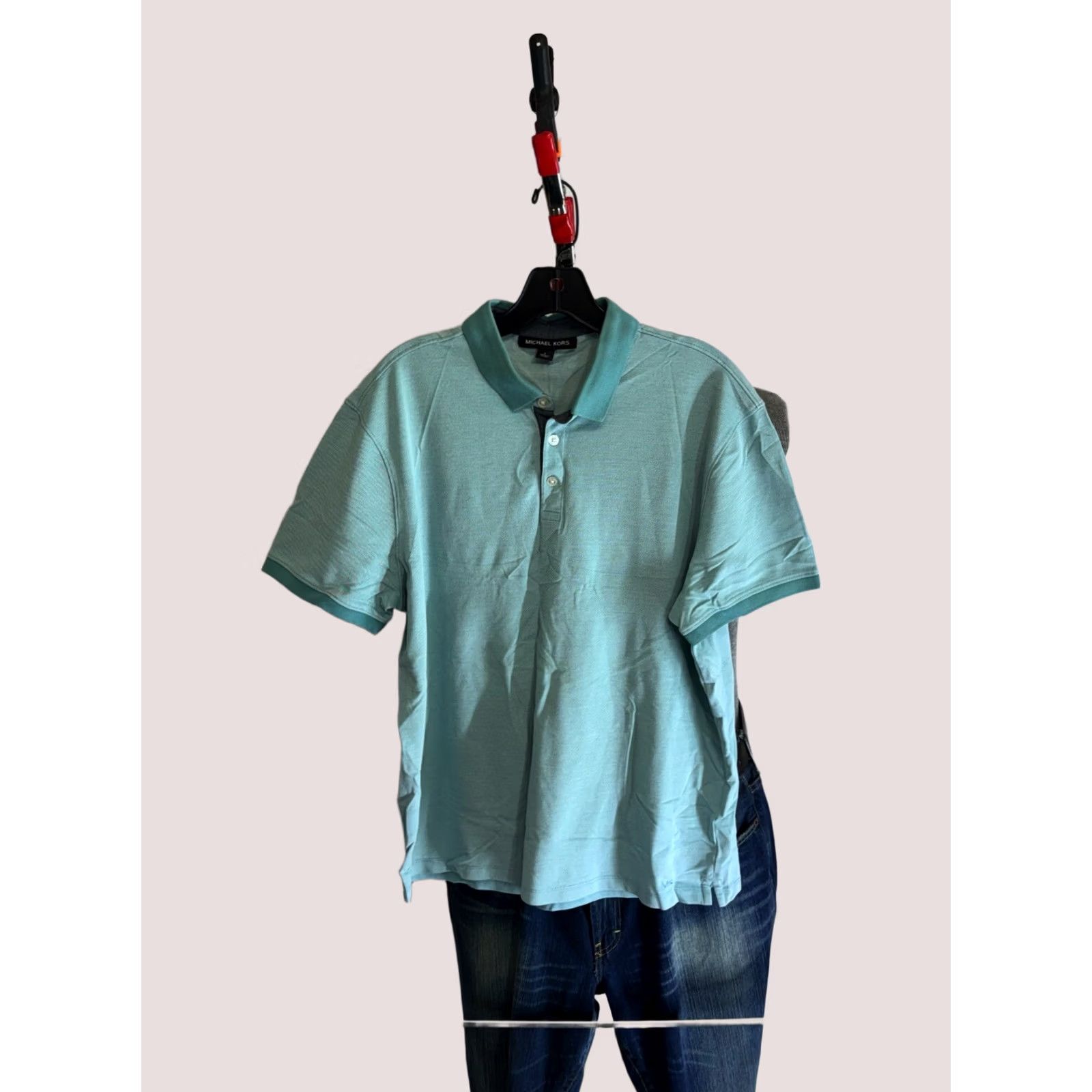 Michael Kors Michael Kors Shirt Mens L Sharp Greenish Ctn POLO Size US L / EU 52-54 / 3 - 1 Thumbnail
