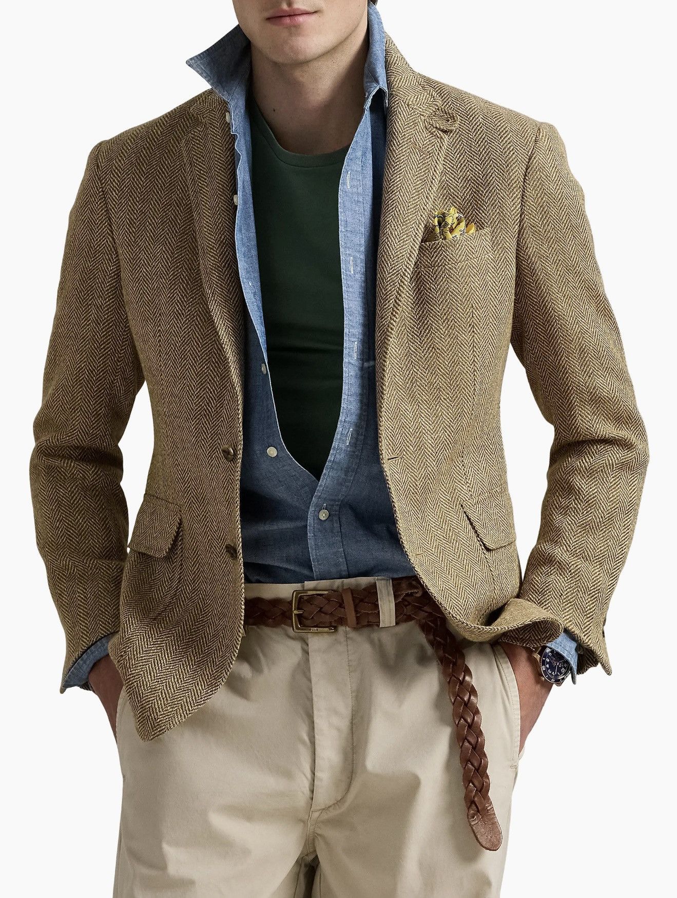 Polo Ralph Lauren Wool Herringbone Polo Ralph Lauren Sport Coat Size 44R - 4 Thumbnail