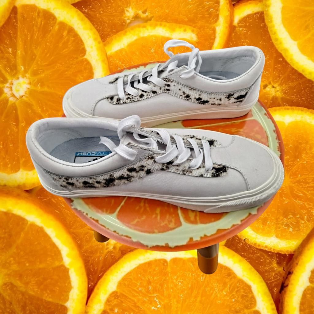 Vans Vans Bold Ni White with Leopard Print Size Men 6.5 Woman 8 Size ONE SIZE - 5 Thumbnail