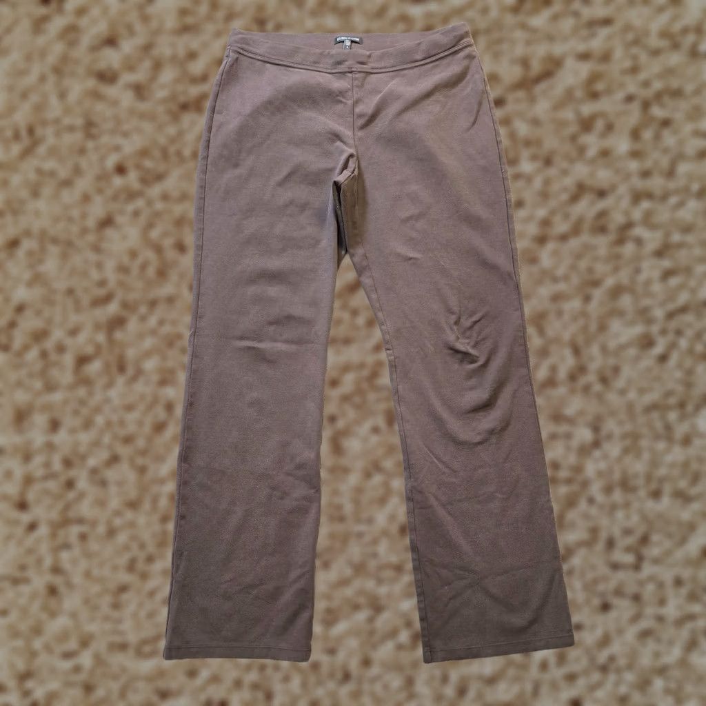 Eileen Fisher Eileen Fisher Pants Women Size Small Brown Straight Elastic Waist Stretch Casual Size 28" / US 6 / IT 42 - 1 Thumbnail