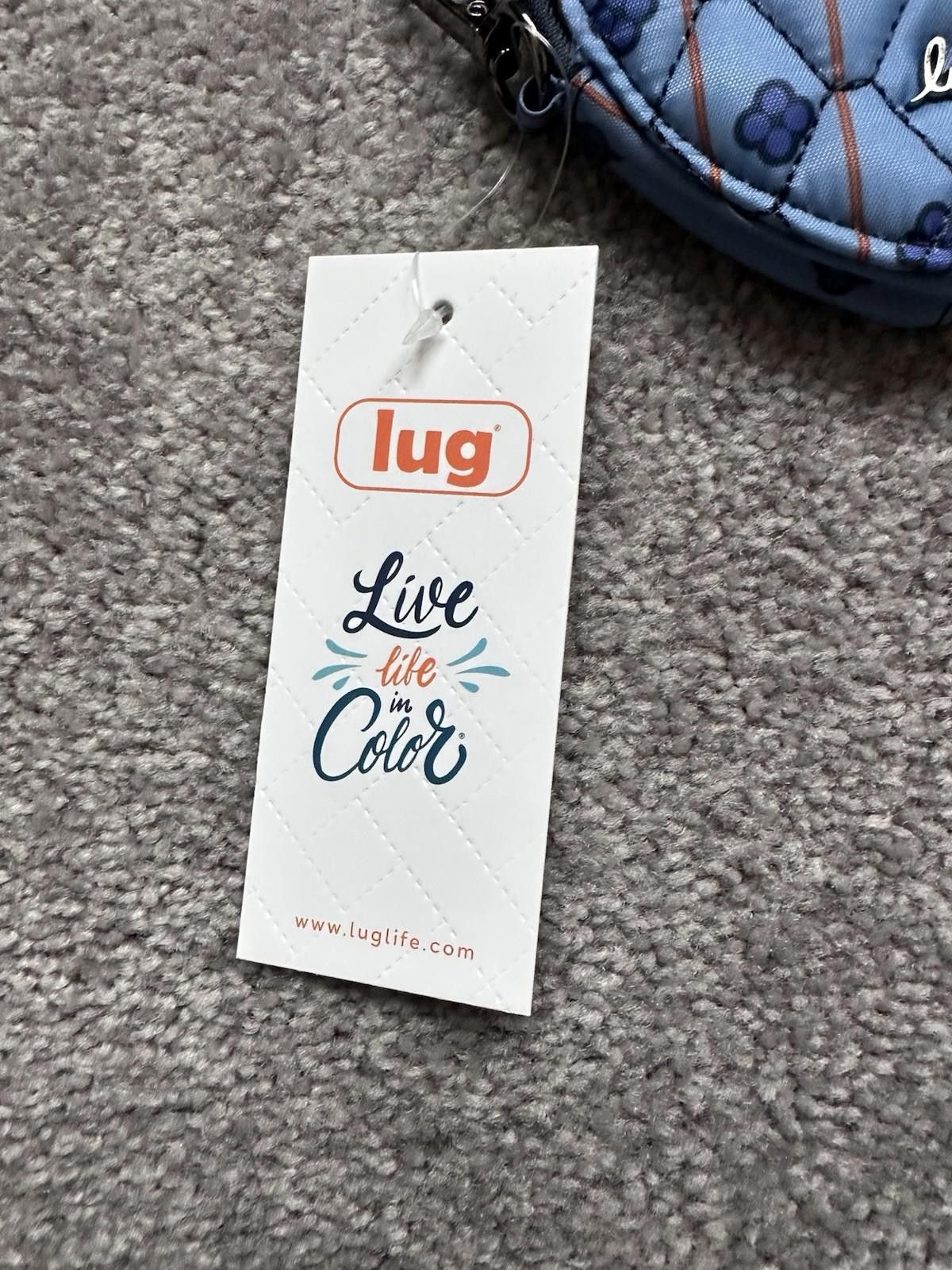 Lugz Lug Classic Blue Quilted Heart Pouch Coin Purse Ear Bud Case Size ONE SIZE - 4 Thumbnail