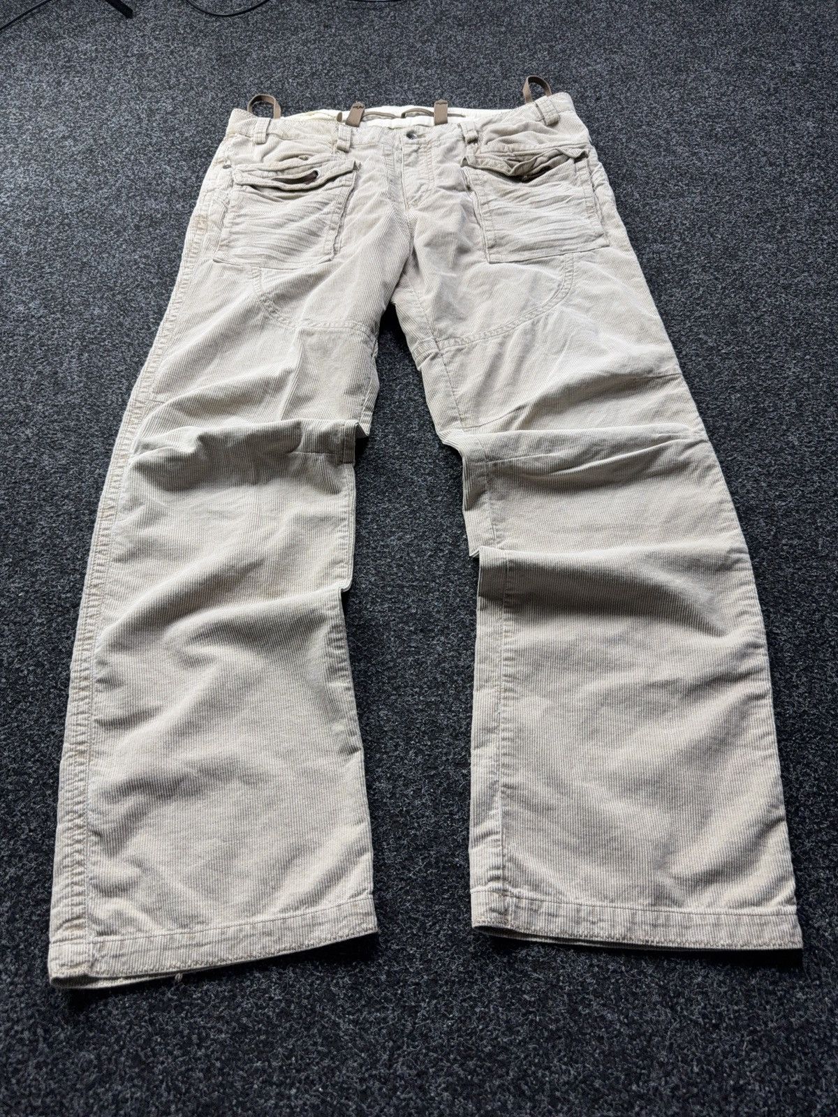 Japanese Brand Wisdom WSF Corduroy Utility Cargo Pants Military Techwear Size US 38 / EU 54 - 1 Thumbnail