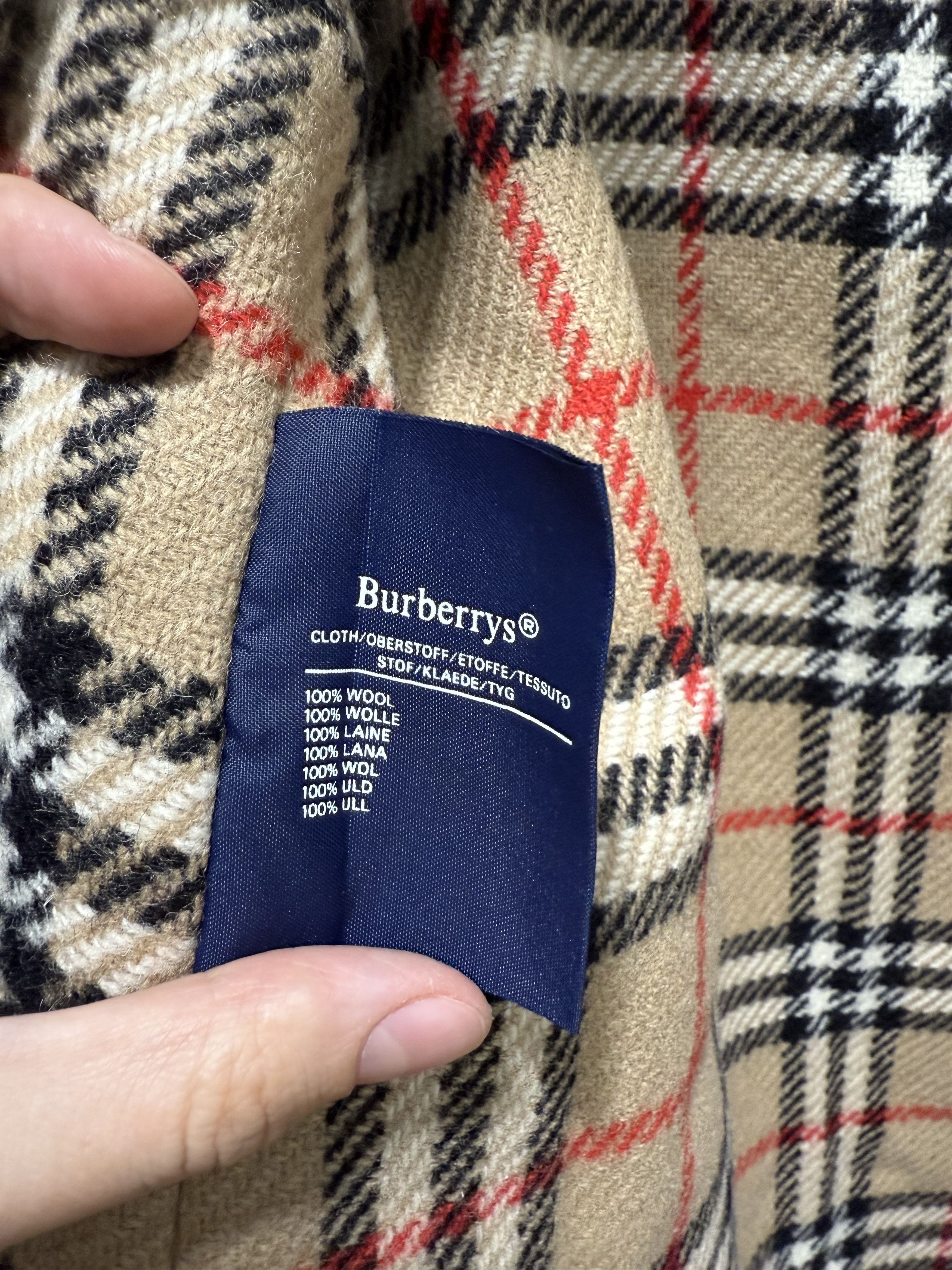 Burberry Women's Vintage Burberry Beige Wool Lined Long Trench Coat Size XL / US 12-14 / IT 48-50 - 6 Thumbnail