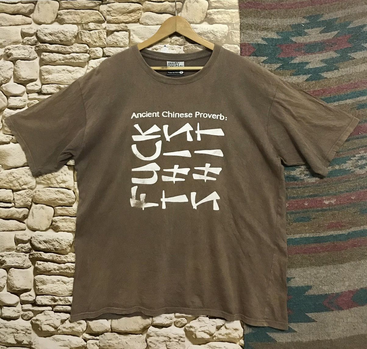 Other × Vintage Vintage Wording Tees Ancient Chinese Proverb:FUCK
