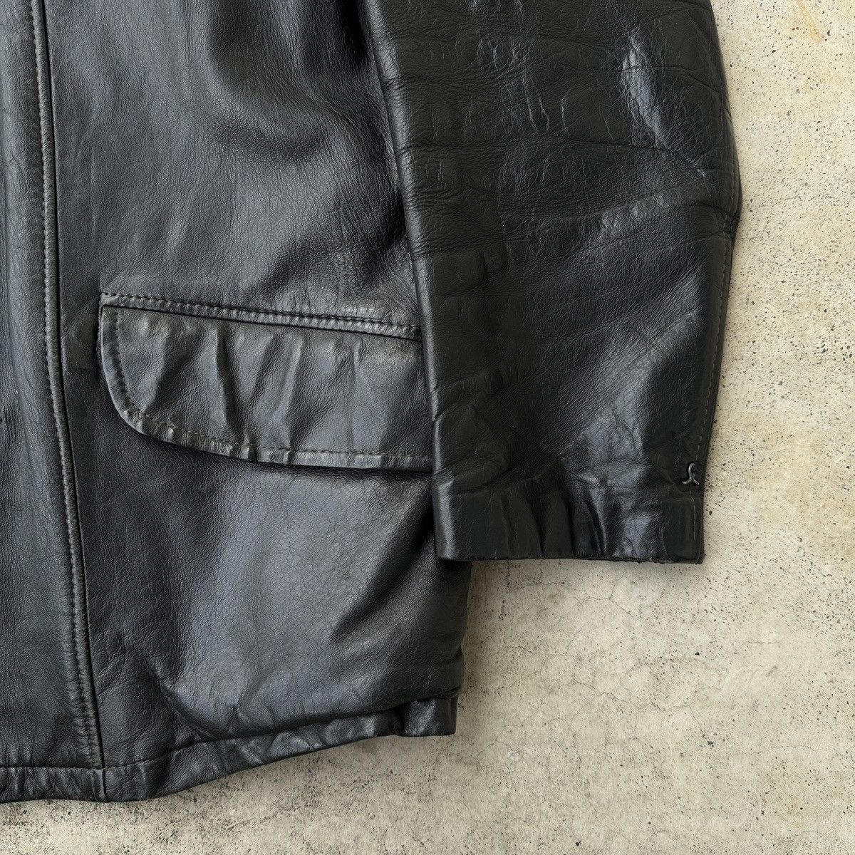 Leather 70s Anthony Bourdain Shop Car Coat leather jacket ERD Size US L / EU 52-54 / 3 - 6 Thumbnail
