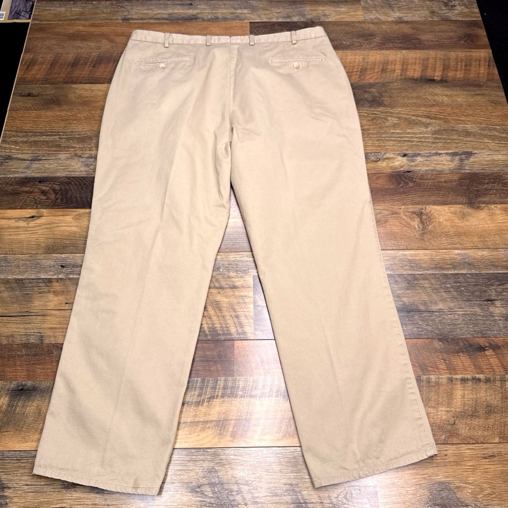 Peter Millar Peter Millar Pants Adult 40 Brown Pima Cotton Flat Front Mid Rise Chino Workwear Formal 40 Regular Brown Mens Medium? Size US 40 / EU 56 - 3 Thumbnail