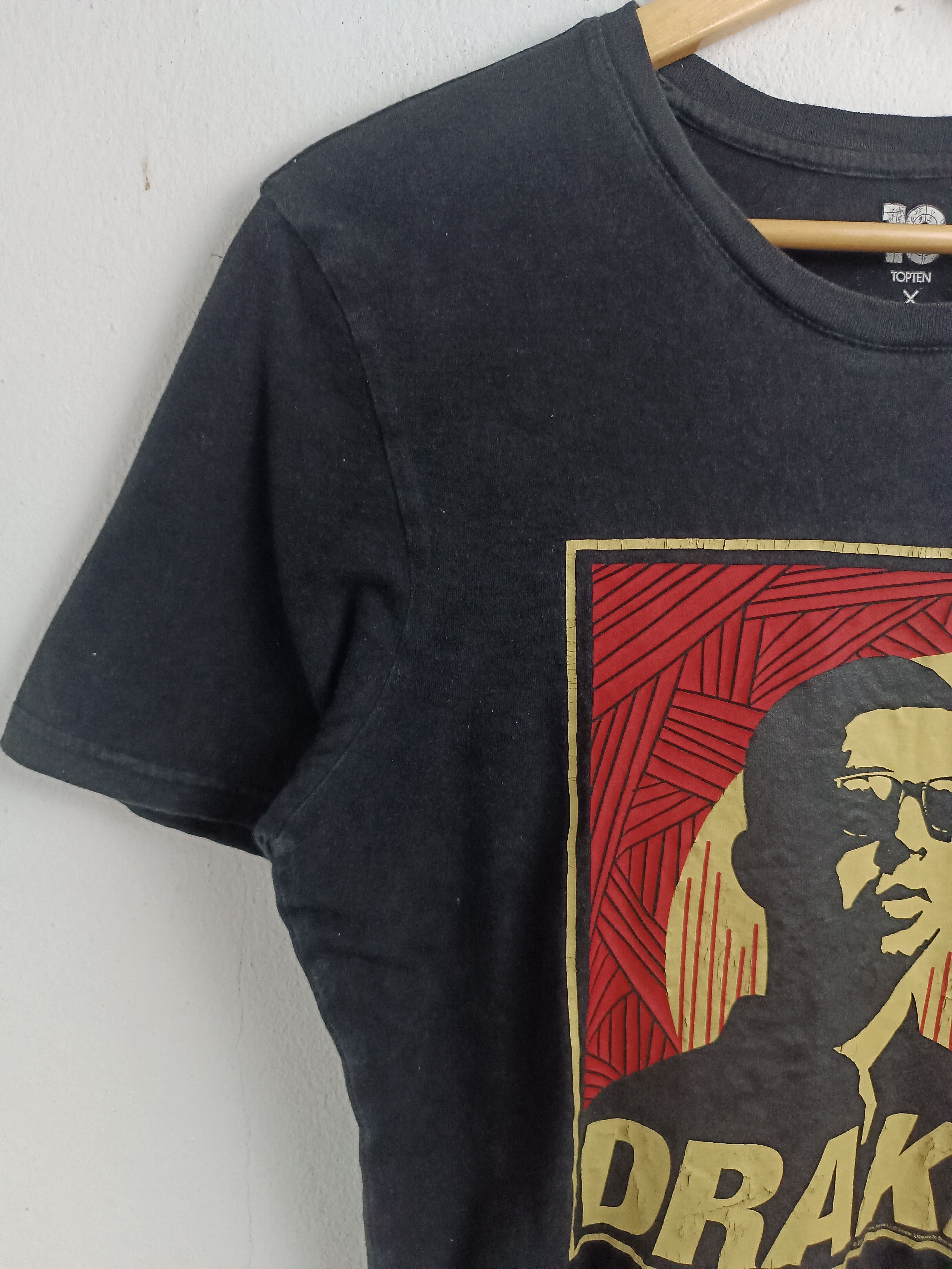 Rap Tees VINTAGE 2015 DRAKE SHEPARD FAIREY ARTWORK RARE TEE Size US S / EU 44-46 / 1 - 5 Thumbnail