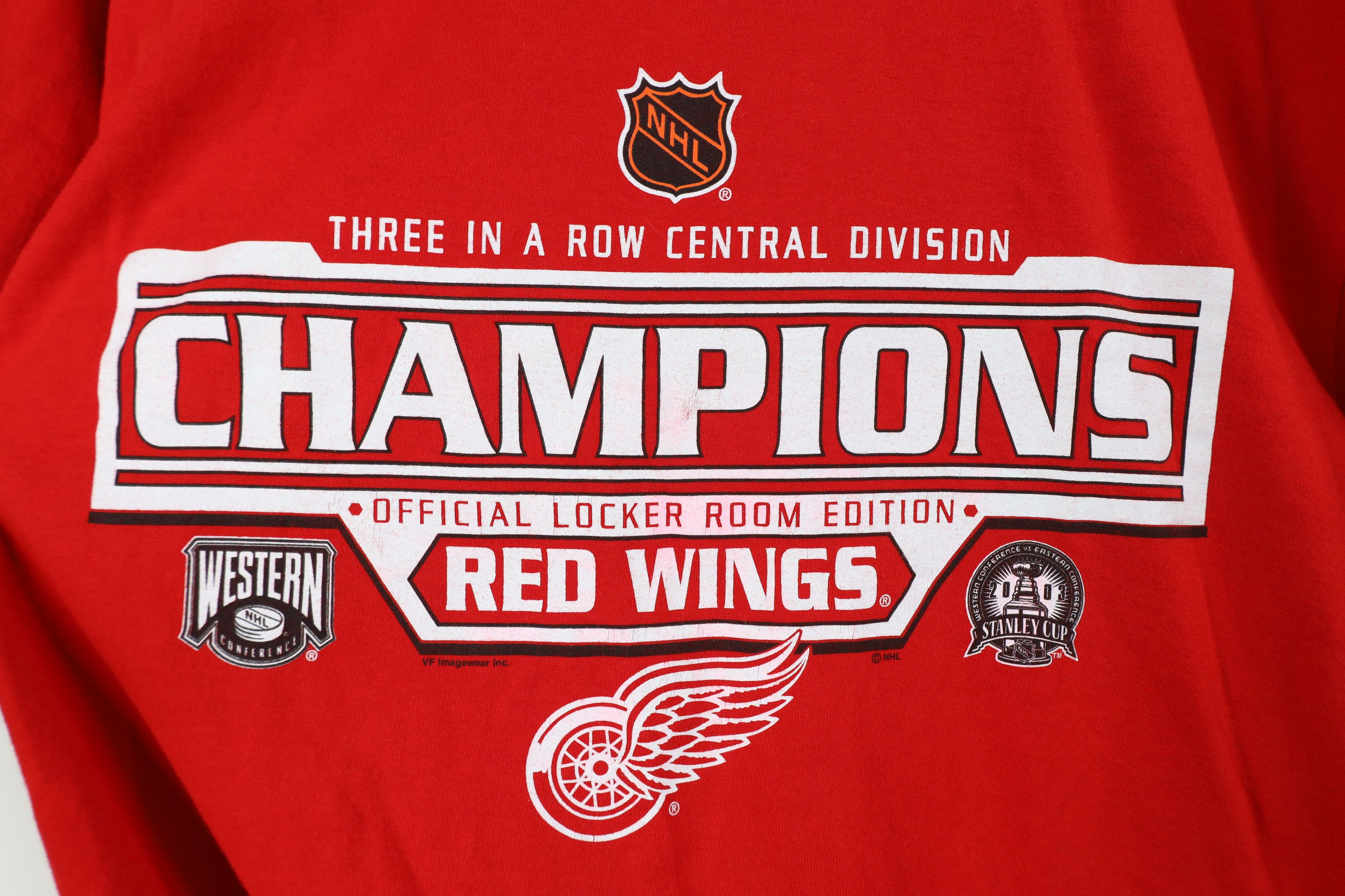 Vintage Vintage Y2K 2003 Edition Detroit Red Wings Hockey T-Shirt Size US L / EU 52-54 / 3 - 4 Thumbnail