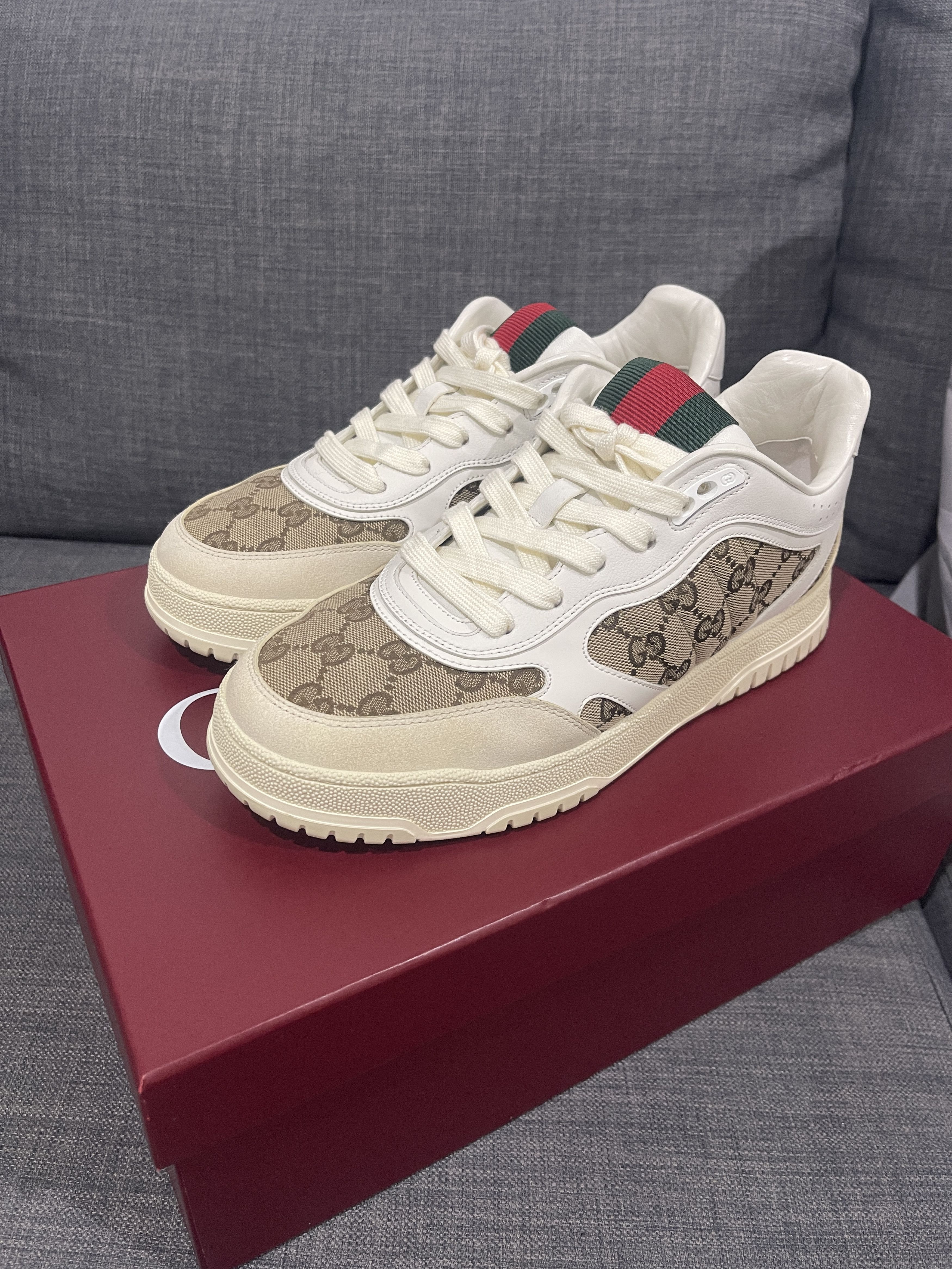 スニーカー GUCCI Two-Tone Mesh And Suede Sneakers Gucci Two-tone mesh and suede sneakers - Multicoloured