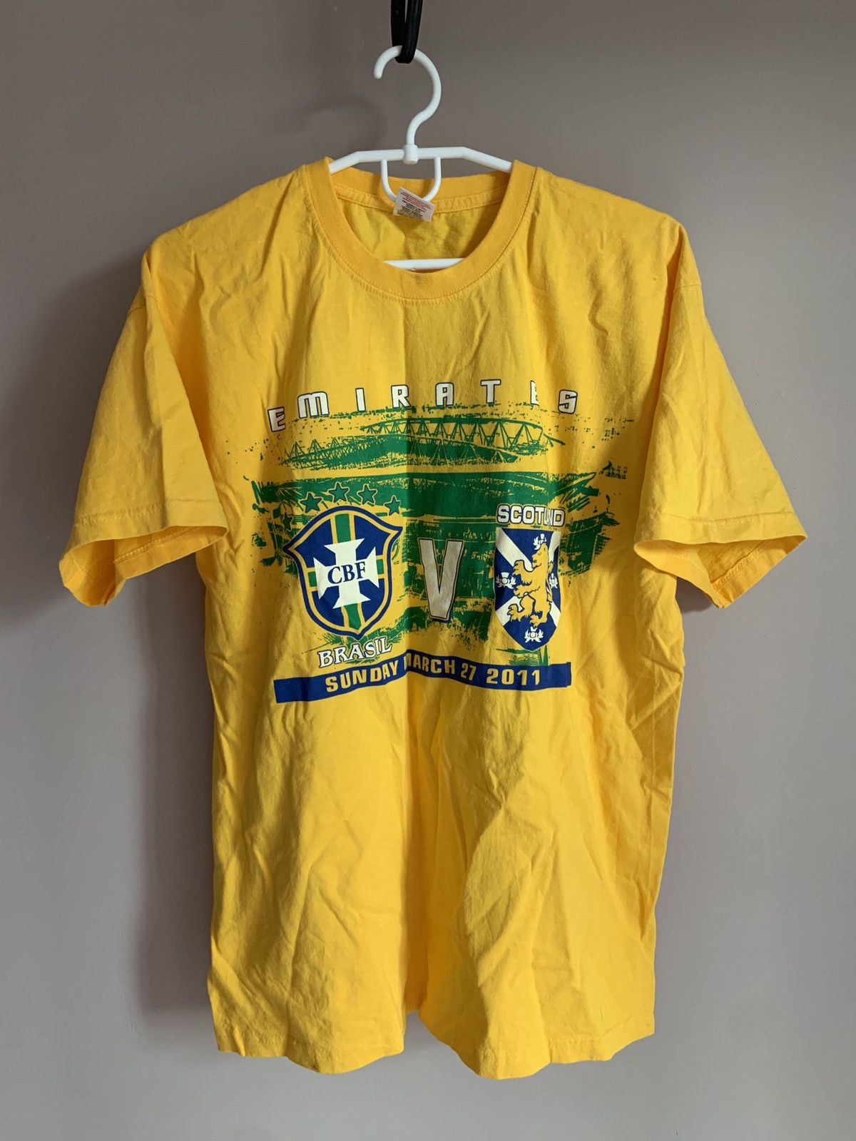 Other Brazil 2011 Football T Shirt Retro Soccer Jersey Size L Size US L / EU 52-54 / 3 - 1 Thumbnail