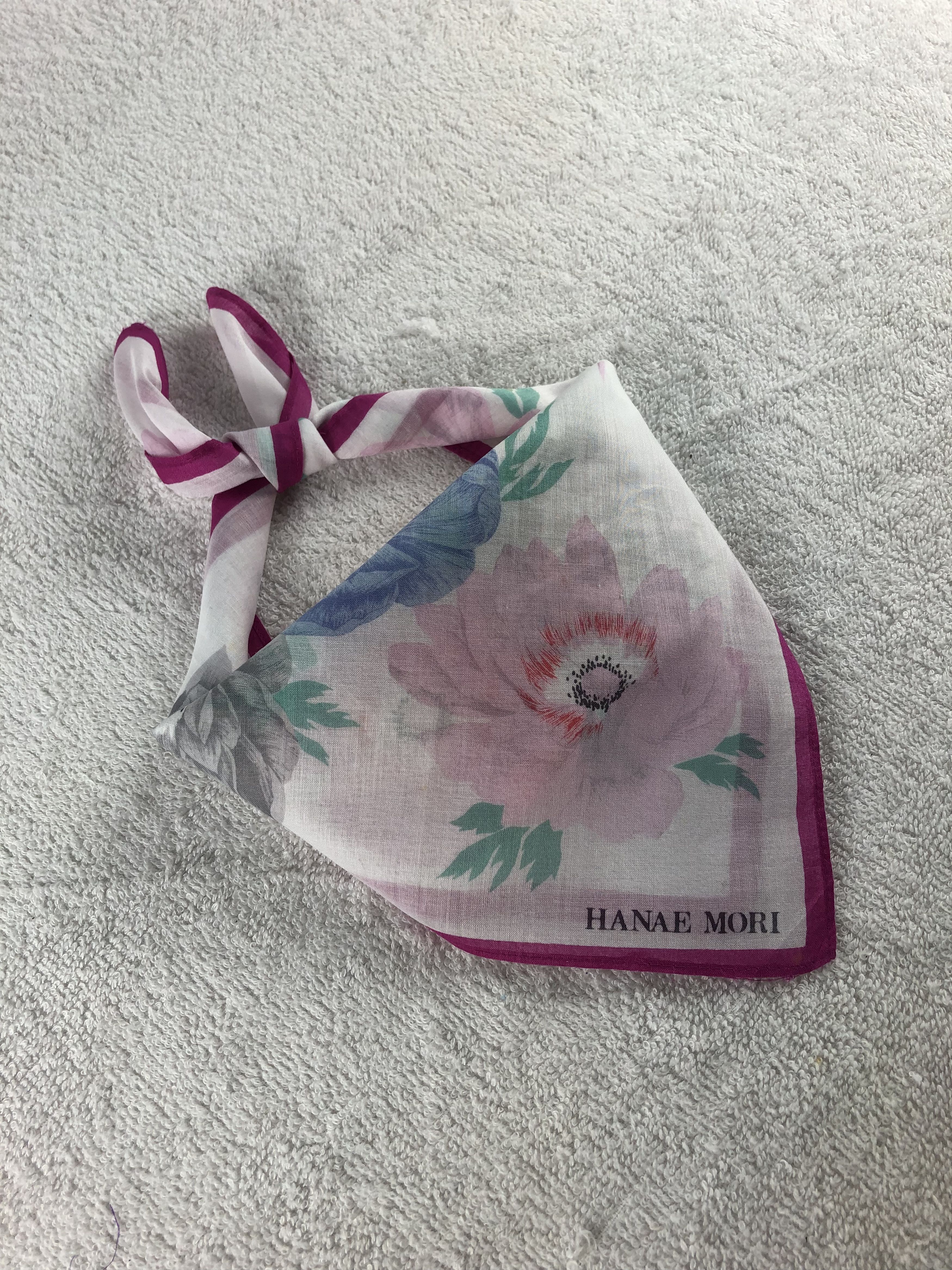 Hanae Mori × Japanese Brand × Vintage Hanae Mori Handkerchief / Bandana / Neckerchief Size ONE SIZE - 1 Thumbnail