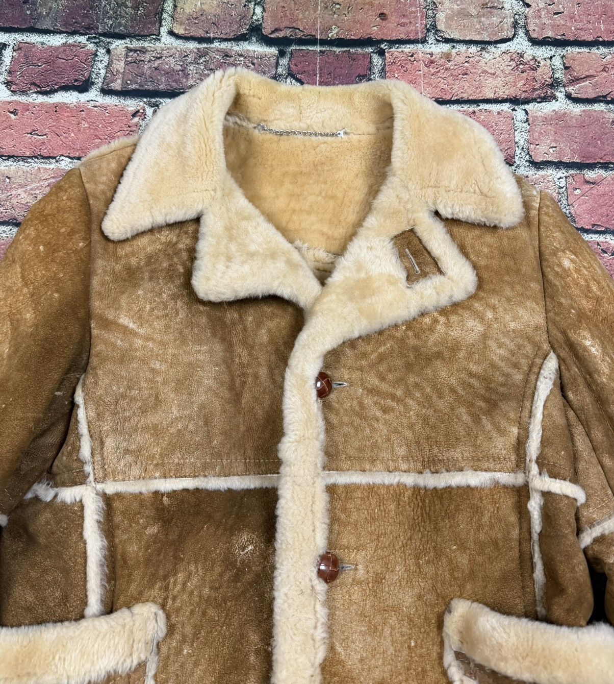 Sears Shearling Sheepskin Rancher Coat Lamb Skin Leather Marlboro Size US L / EU 52-54 / 3 - 9 Thumbnail