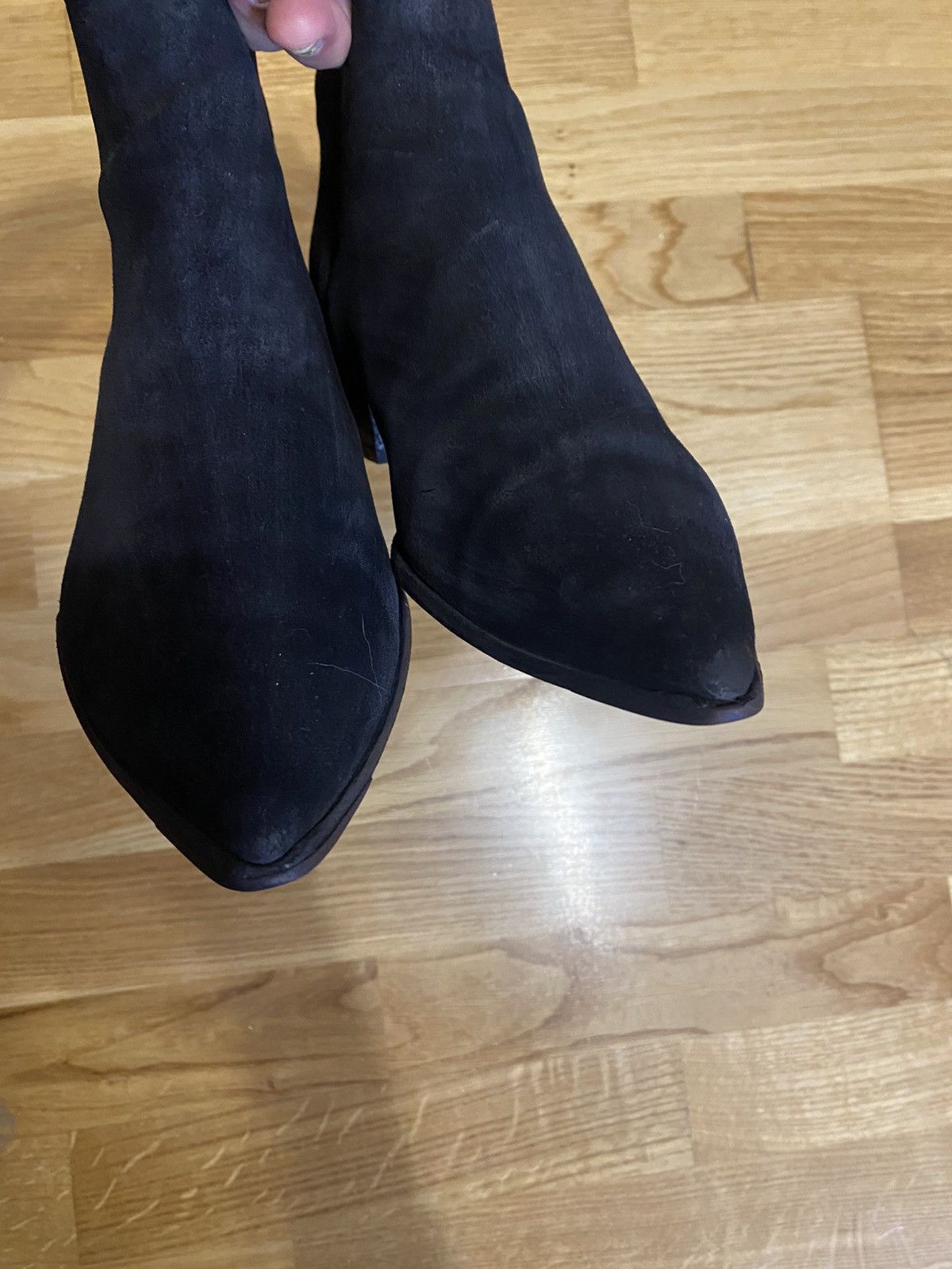 Acne Studios Acne Studios Womens Jensen Booties Black Suede Size 39 Size US 8 / IT 38 - 3 Thumbnail