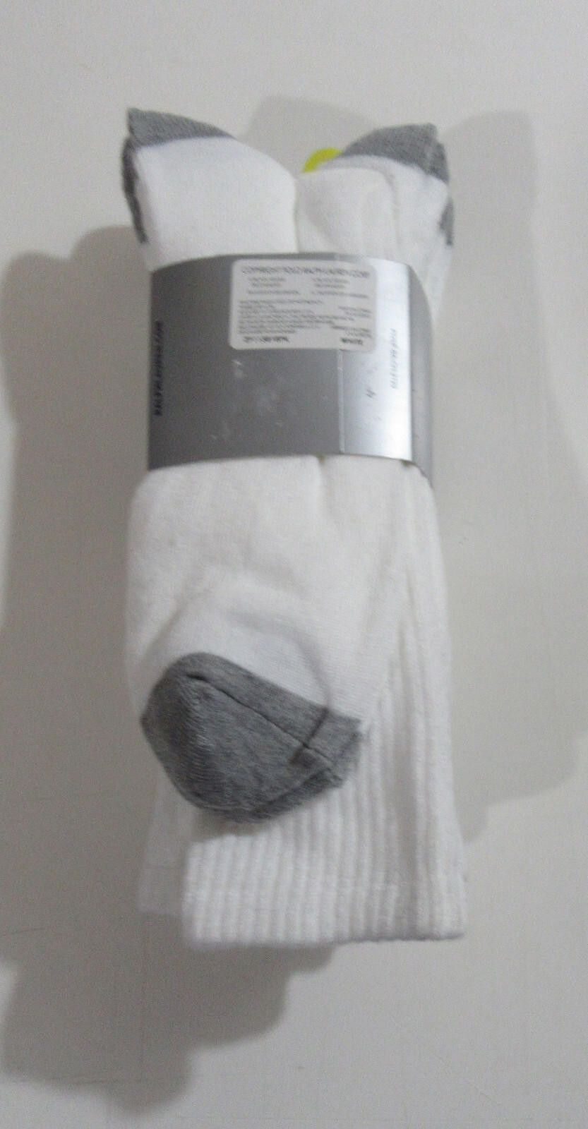 Polo Ralph Lauren Polo Ralph Lauren Mens Contrast Heel Crew Socks White Size ONE SIZE - 2 Thumbnail