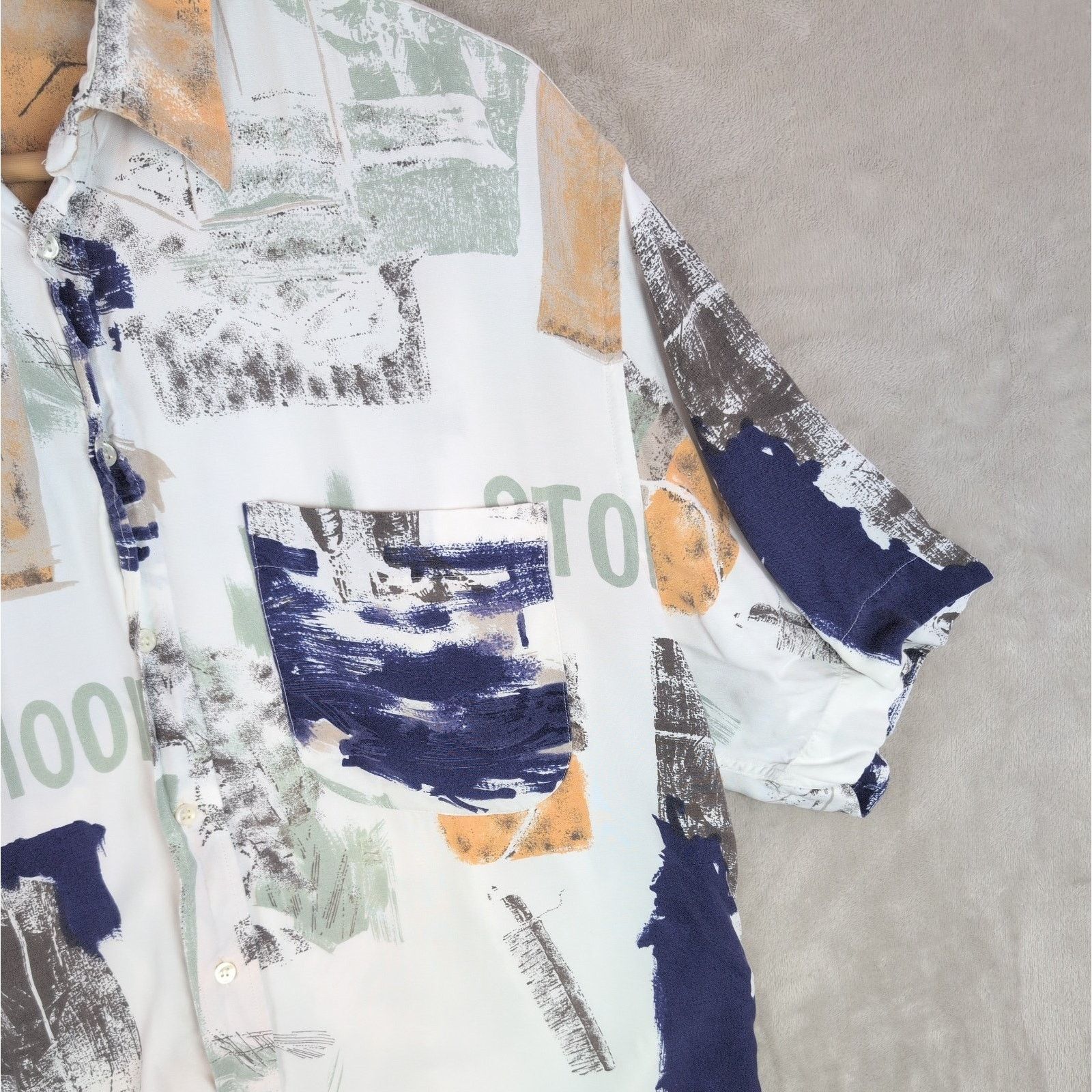 Other 90s Turbo Stoned Moon Men's L Abstract Print Shirt Size US L / EU 52-54 / 3 - 4 Thumbnail