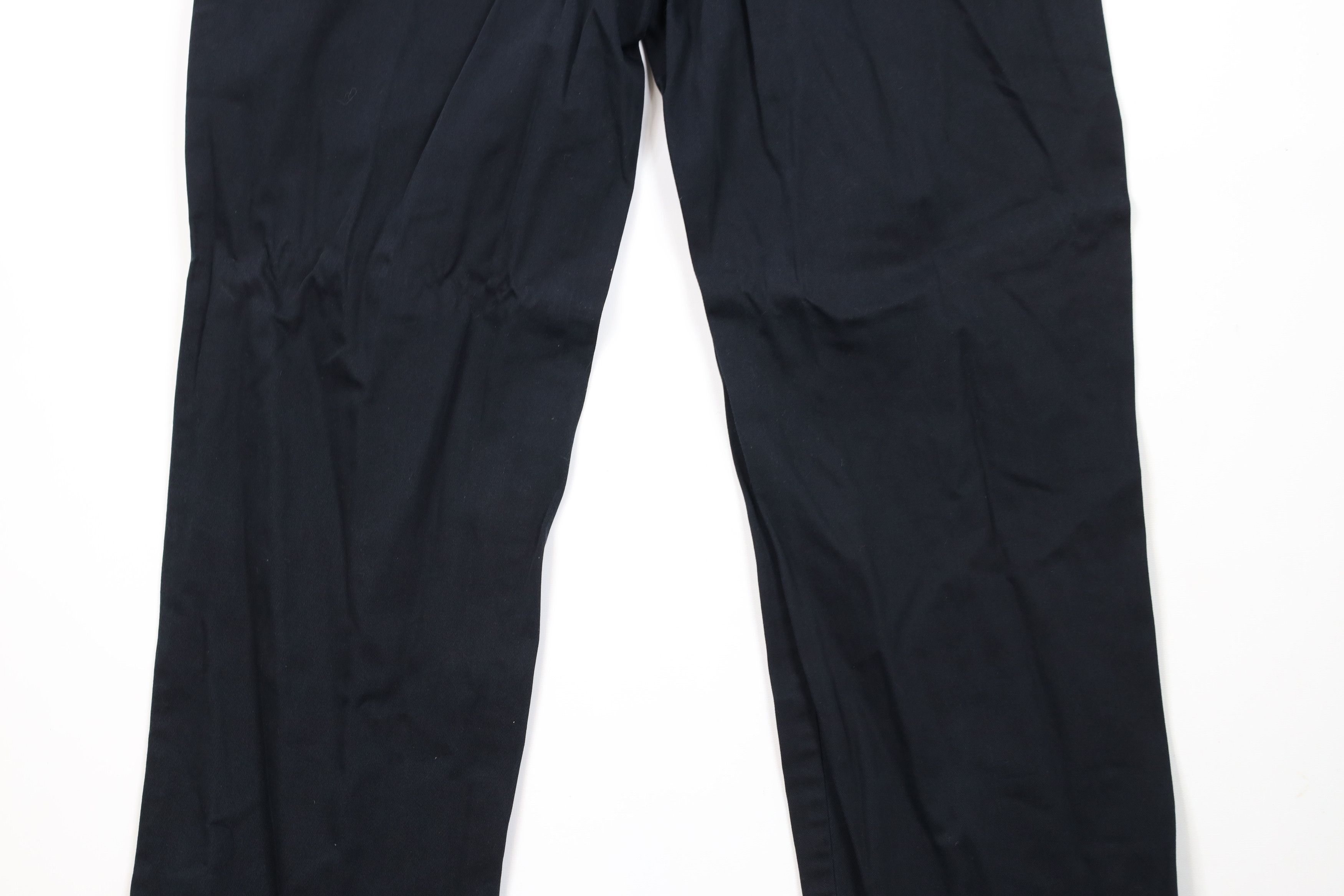 Cabelas × Vintage Vintage Cabelas Pleated Cuffed Straight Leg Chino Pants Navy Size US 36 / EU 52 - 12 Thumbnail