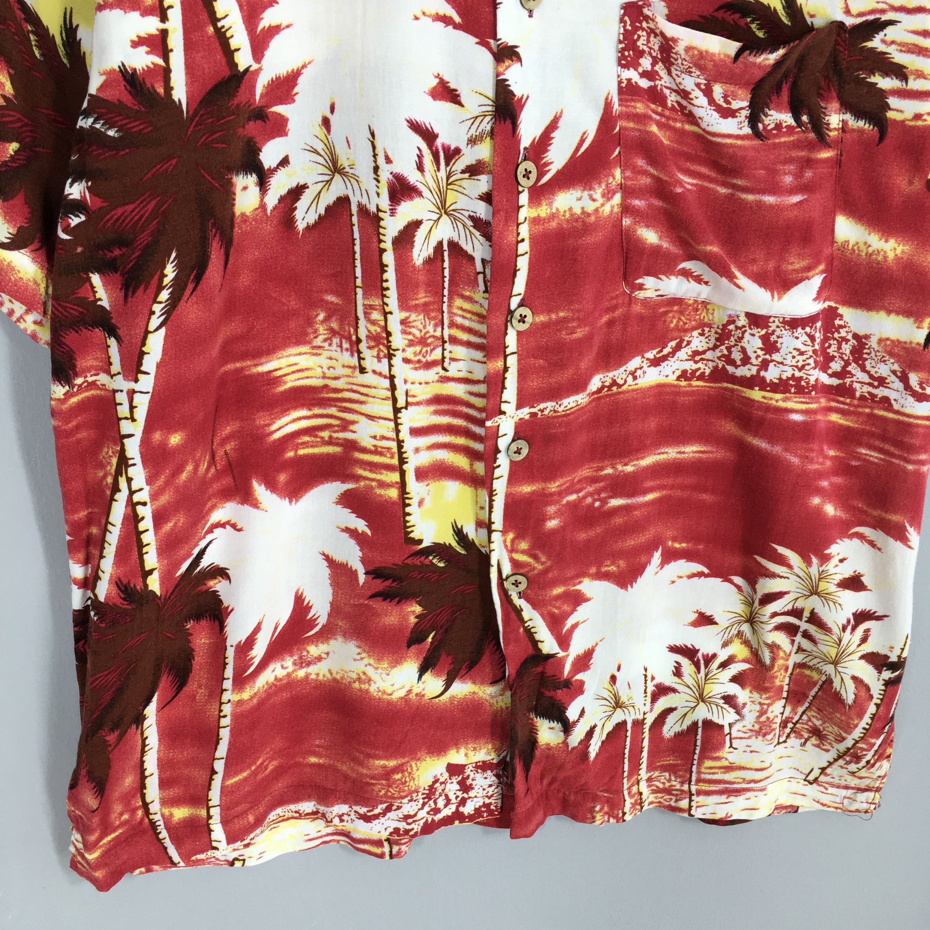 Other Vintage 1980s Hawaiian Aloha Coconut Tree Shirt Large Size US L / EU 52-54 / 3 - 4 Thumbnail
