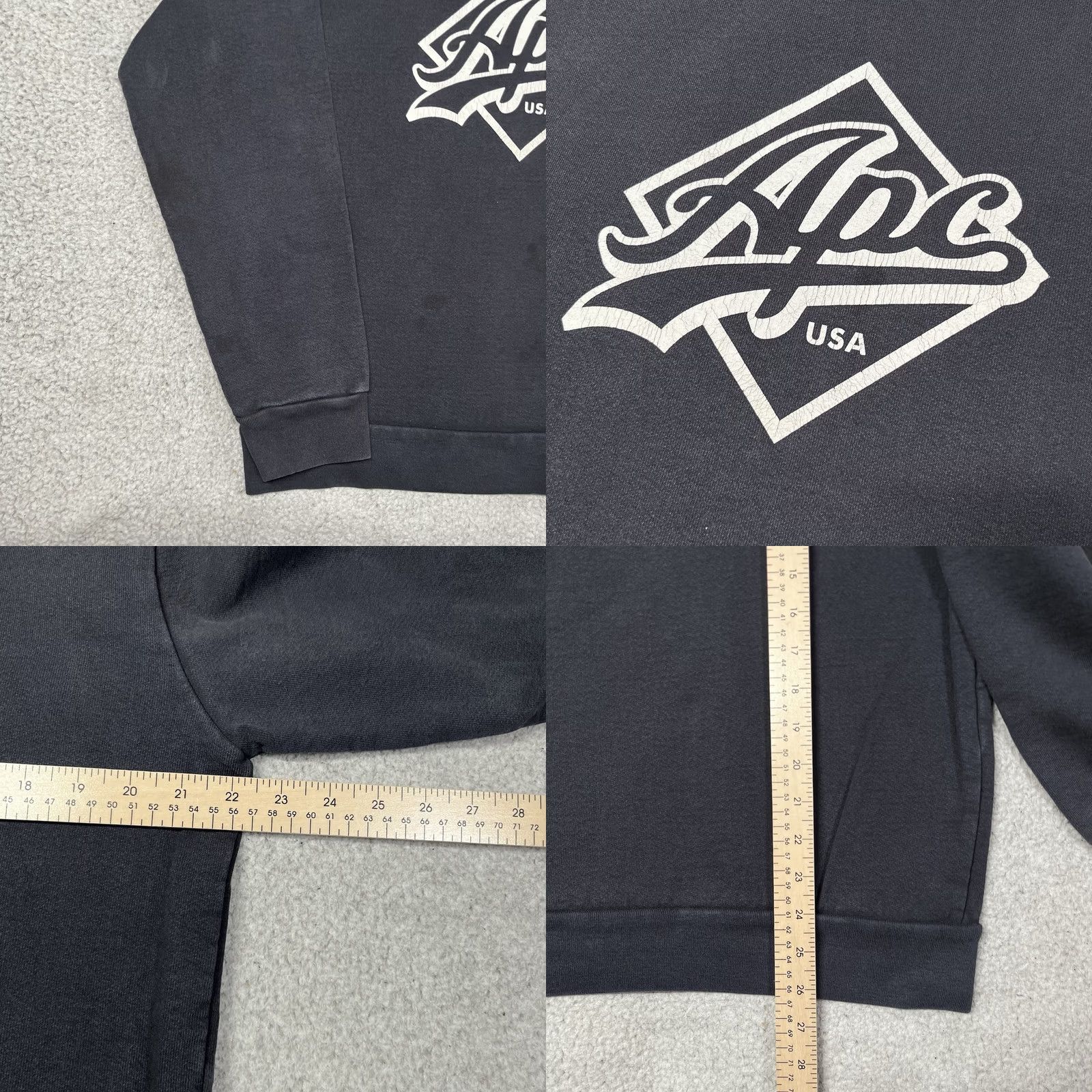 A.P.C. A.P.C. Hoodie Mens L Wayne Faded Sweatshirt Made USA Streetwear Size US L / EU 52-54 / 3 - 9 Thumbnail