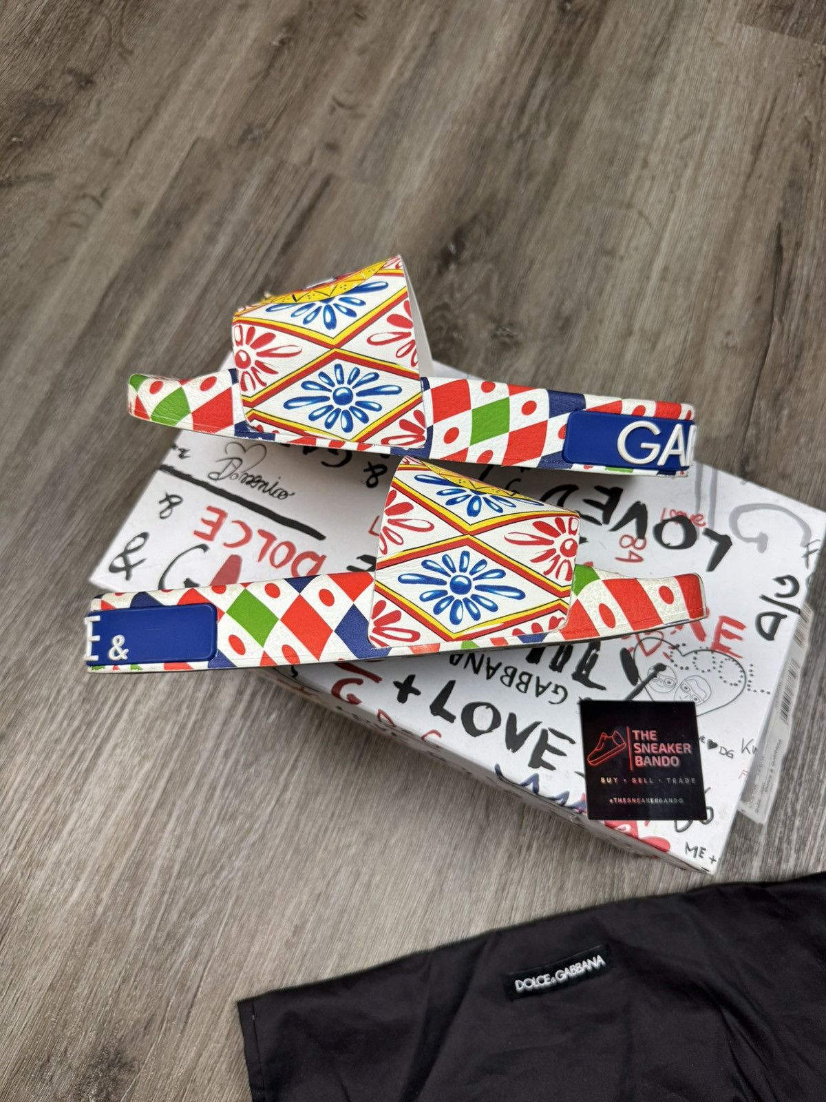 Dolce & Gabbana Dolce And gabbaba Geometric "Carretto Print" Slide Size 36EU Size US 6 / IT 36 - 3 Thumbnail