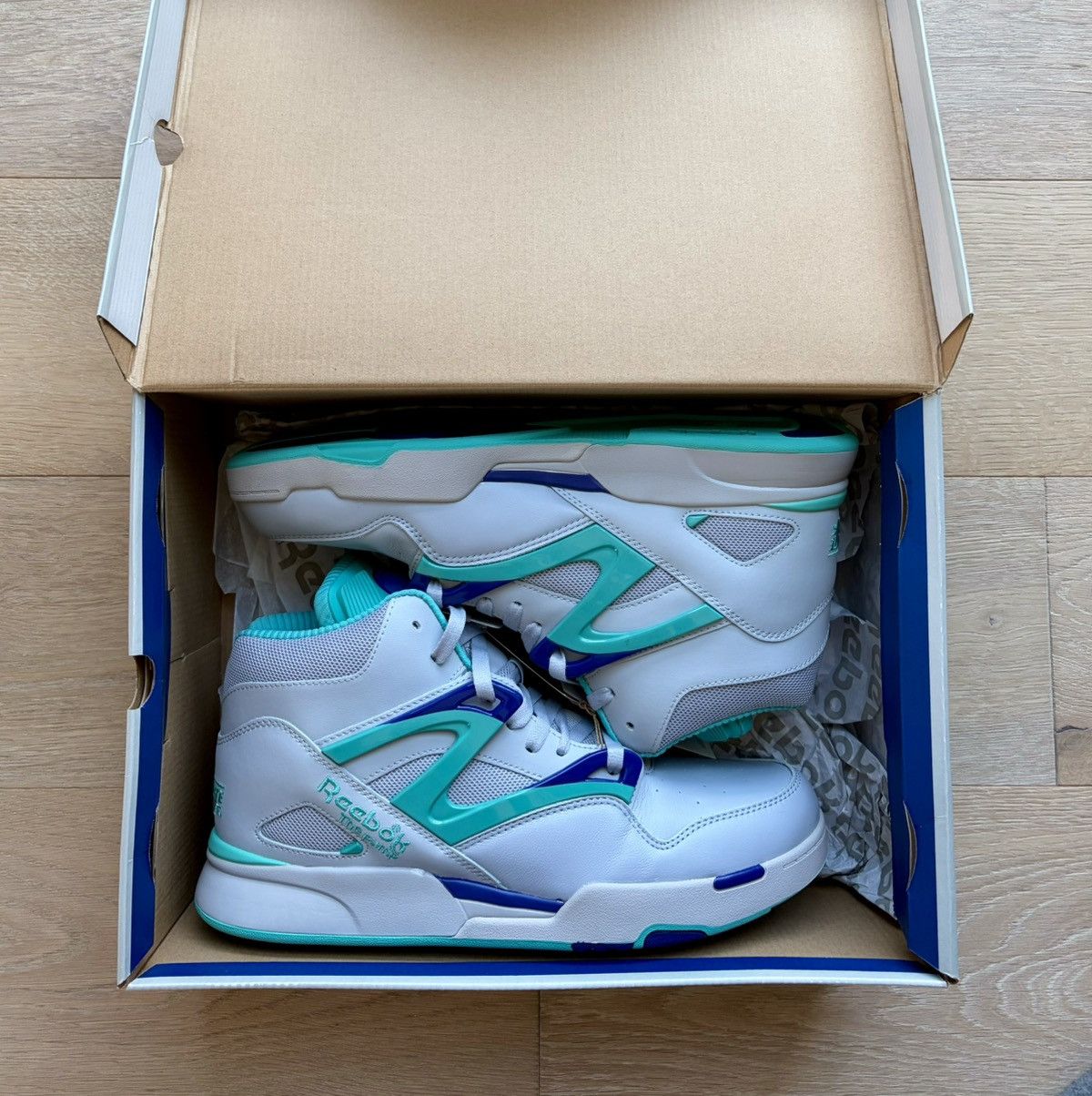 Reebok Pump Omni Zone 2 “Charlotte Hornets” HQ6866 Size 13US