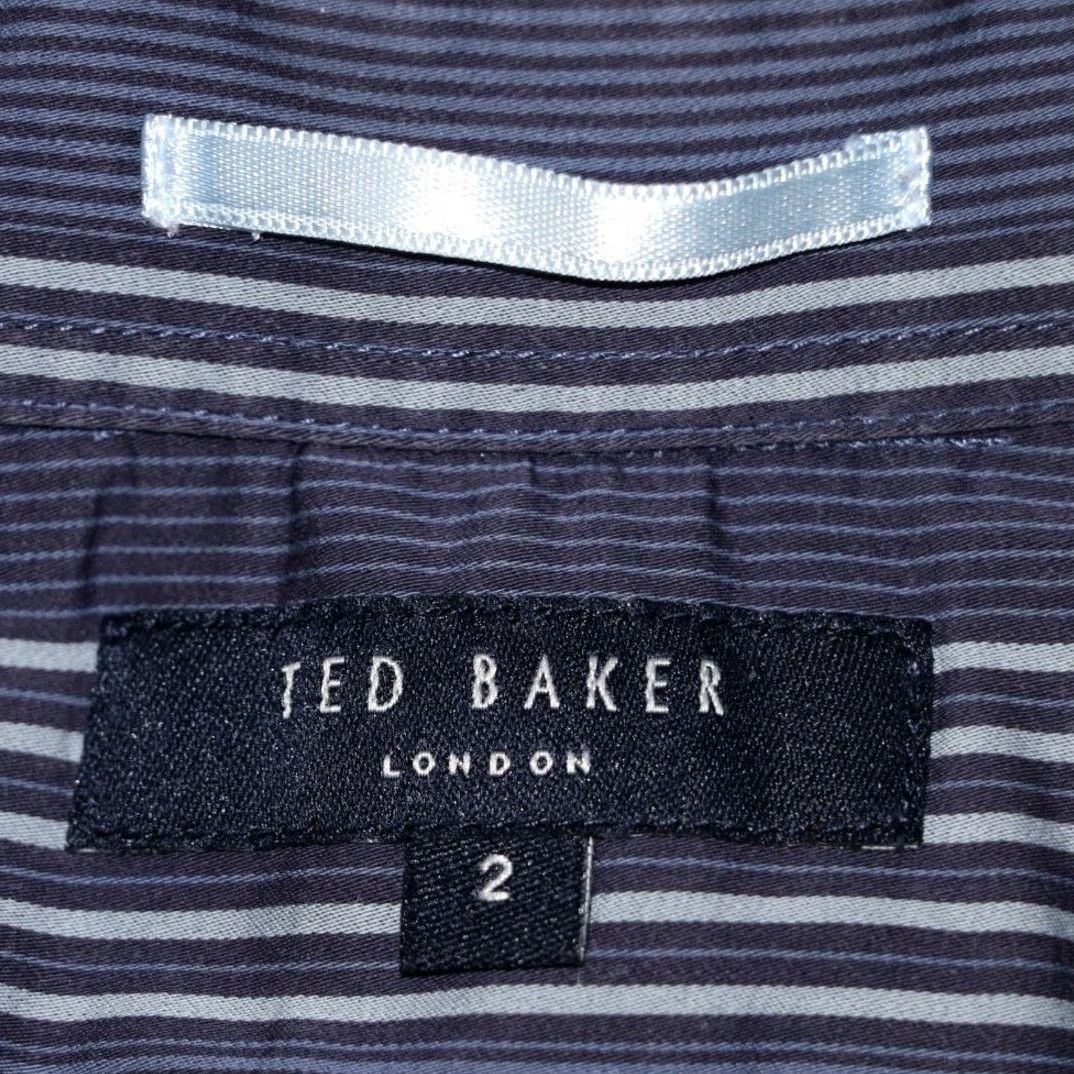 Ted Baker Ted Baker Shirt Mens S Blue Striped Button Pre Loved Smart Size US S / EU 44-46 / 1 - 4 Thumbnail