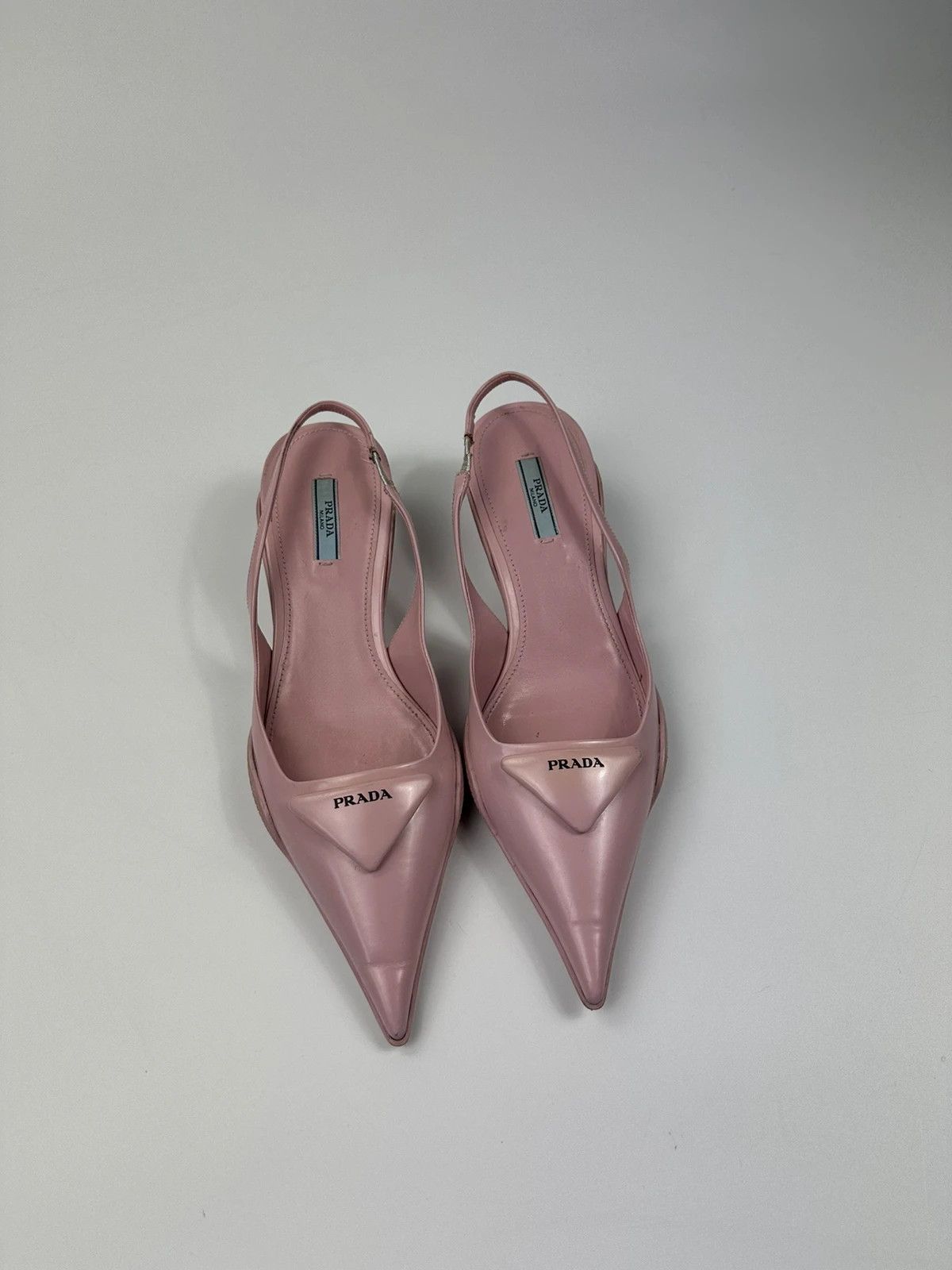 Prada Prada Milano SS2021 Pink Leather Escarpins Heels Pumps Size US 9 / IT 39 - 2 Thumbnail