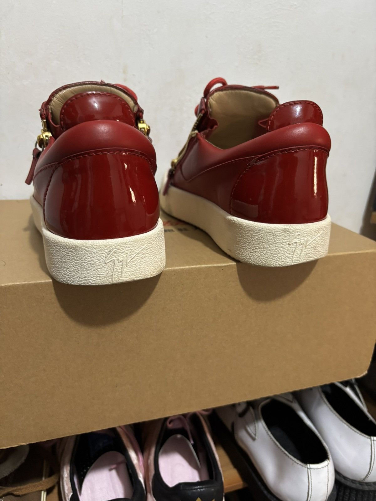 Giuseppe Zanotti Giuseppe Zanotti Red Sneakers Size US 8 / EU 41 - 13 Thumbnail