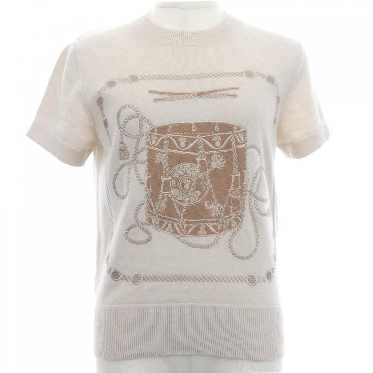 Hermes Hermes Hermes LES TAMBOURS Knit Top Textile Tops DUTY FREE for USA Size ONE SIZE - 1 Thumbnail