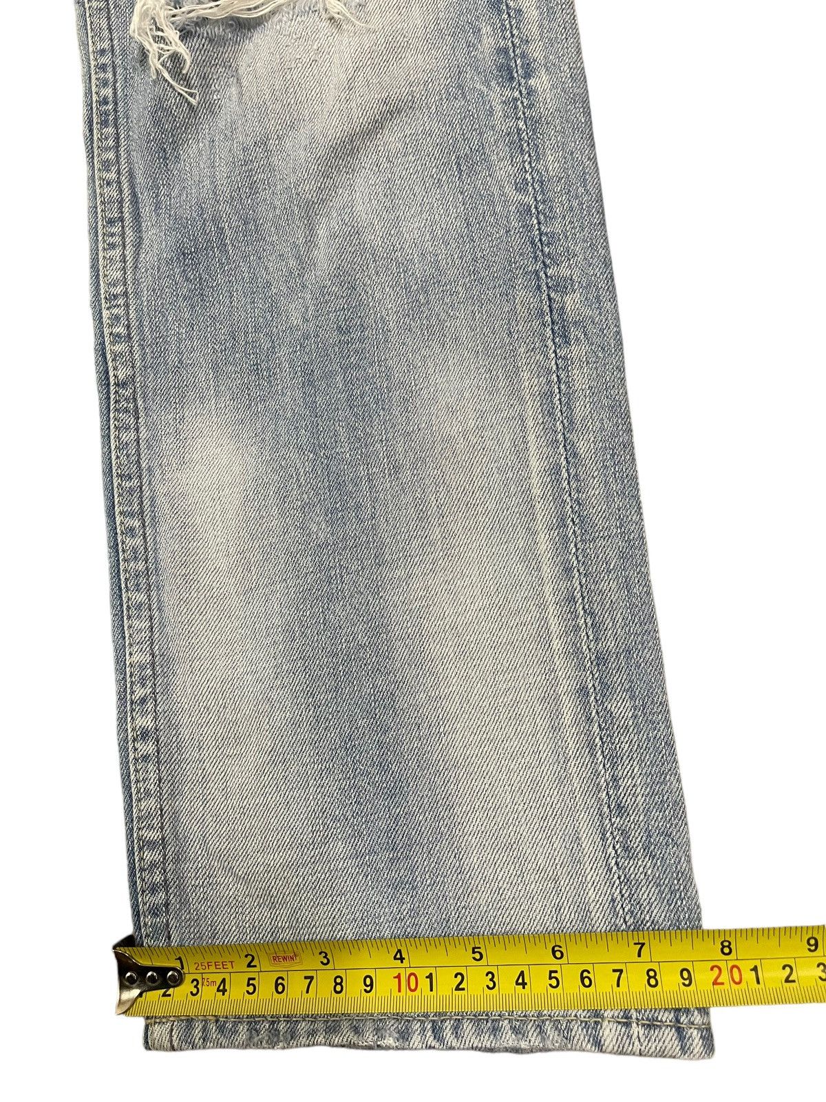 14th Addiction Vintage Y2K Japanese Faded Wash Whisker Painted Distressed Size US 31 - 15 Thumbnail