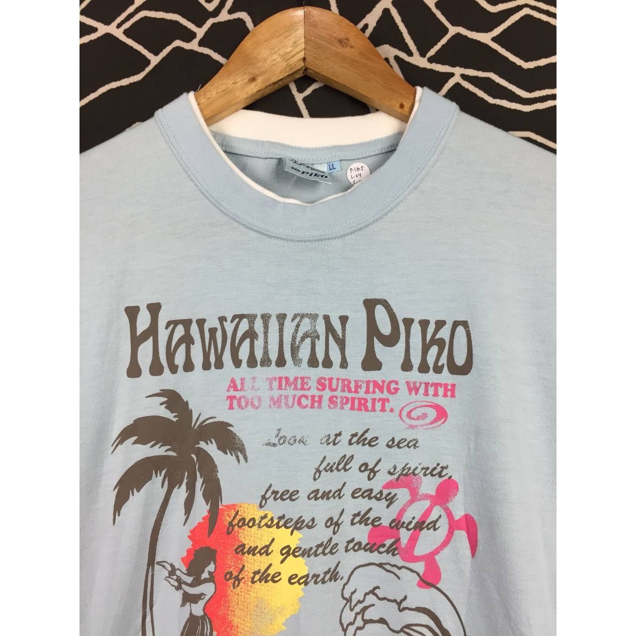 Vintage Piko Hawaiian Longboard Wear Longsleeve Tee Youth LL Size US S / EU 44-46 / 1 - 3 Thumbnail