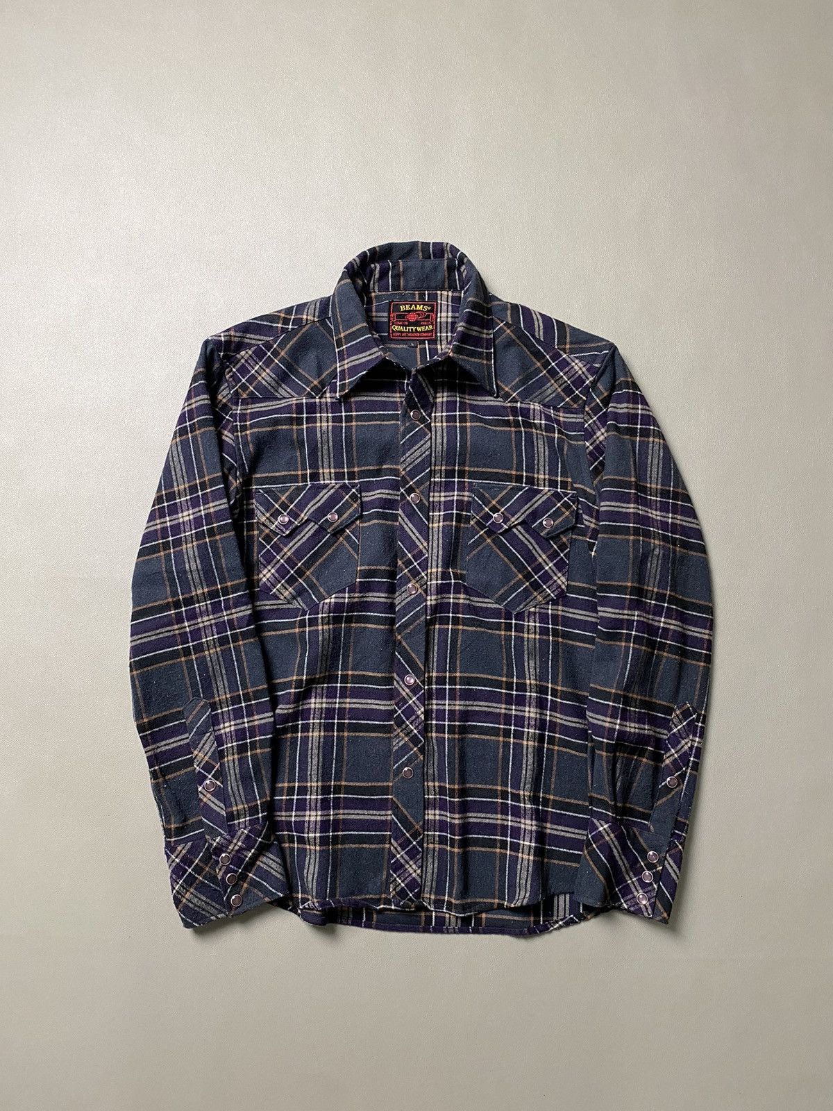 Beams Western Plaid Shirt