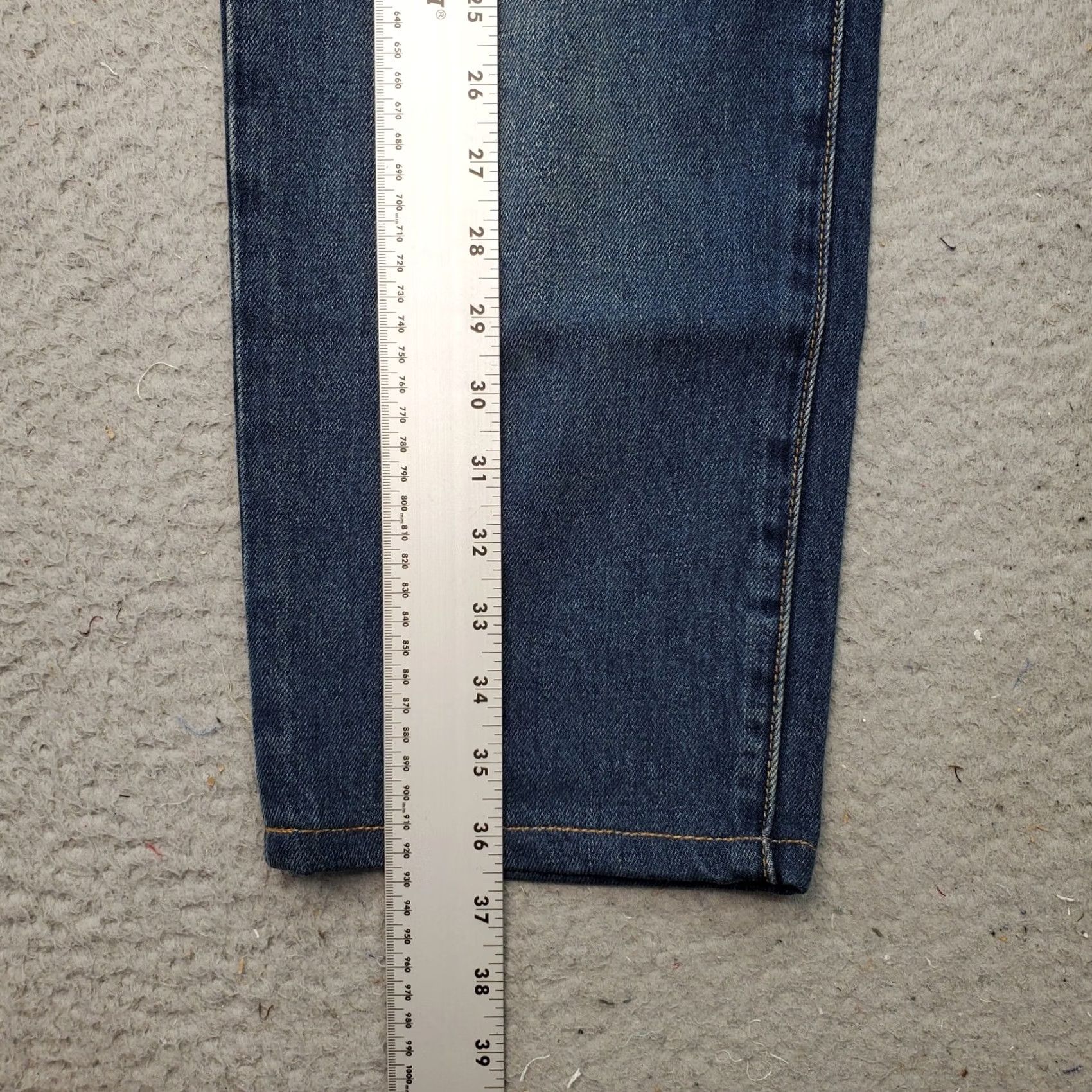 Lands' End Lands' End Mens Jeans 32 Blue Denim Traditional Fit Square Rigger 5-Pocket Regular Inseam 25.75" Inseam 25.75" Vintage No Size US 32 / EU 48 - 4 Thumbnail