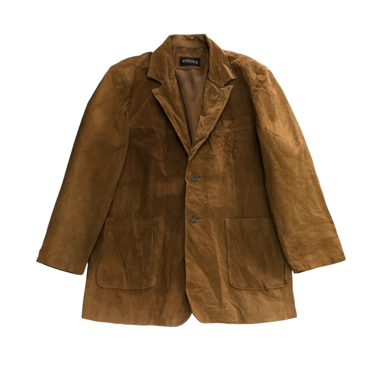 Japanese Brand 🔥VINTAGE GENUINE LEATHER JACKET VIVRE CLUB ISSEY MIYAKE Size US M / EU 48-50 / 2 - 1 Thumbnail