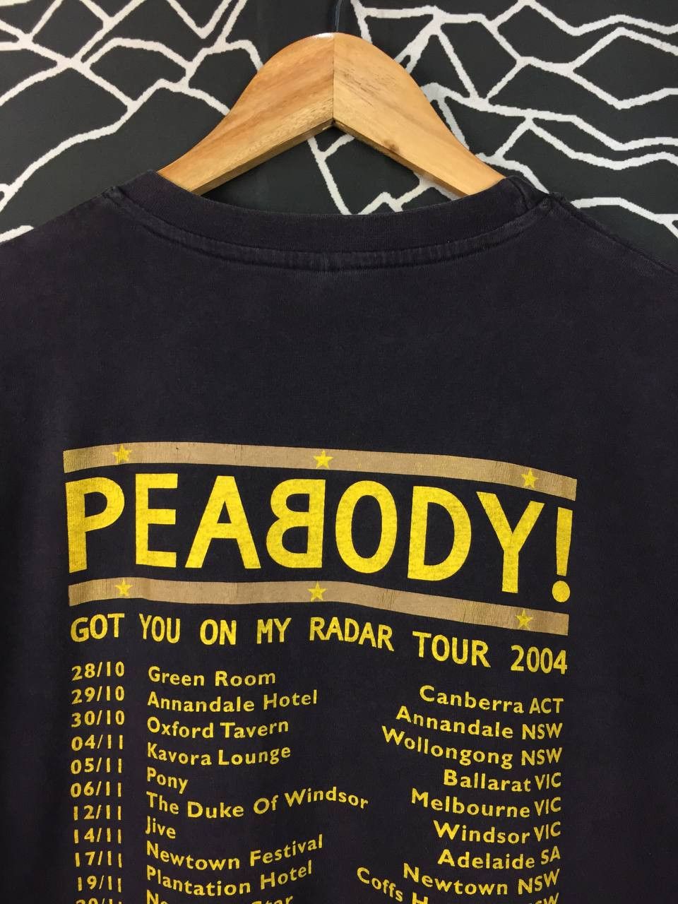 Band Tees Vtg Peabody Indie Rock Band Got You On My Radar Tour Tee Size US M / EU 48-50 / 2 - 6 Thumbnail