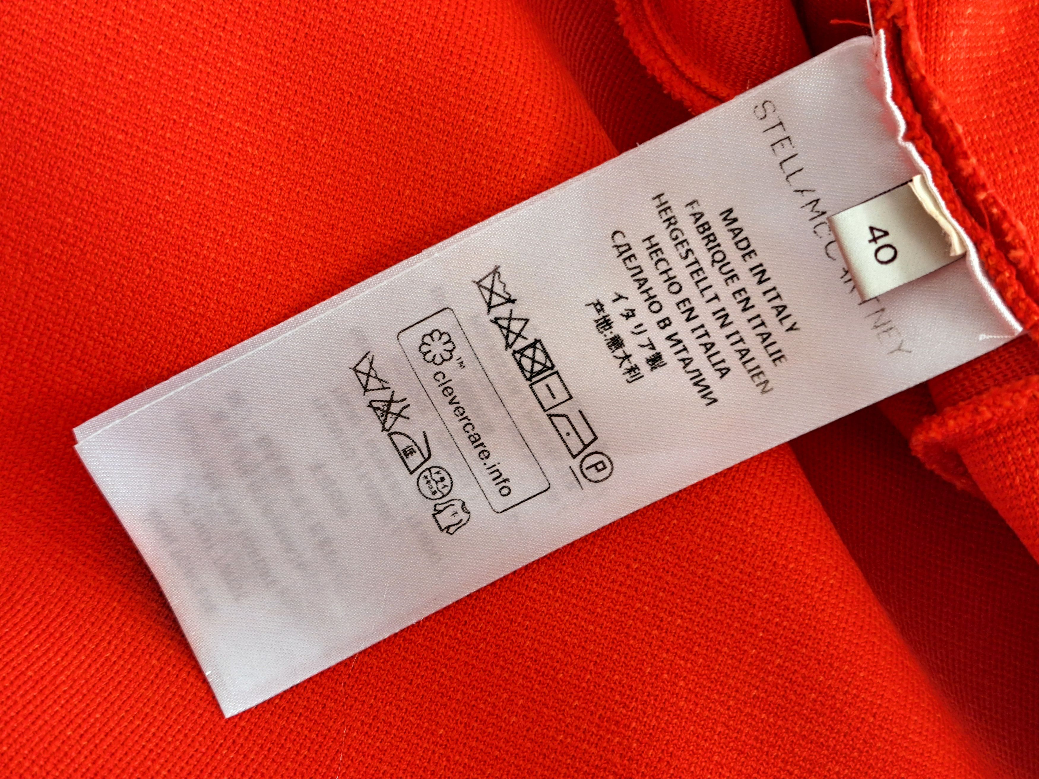 Stella McCartney Stella McCartney asymmetric red mini dress. Size 40 Size S / US 4 / IT 40 - 6 Thumbnail