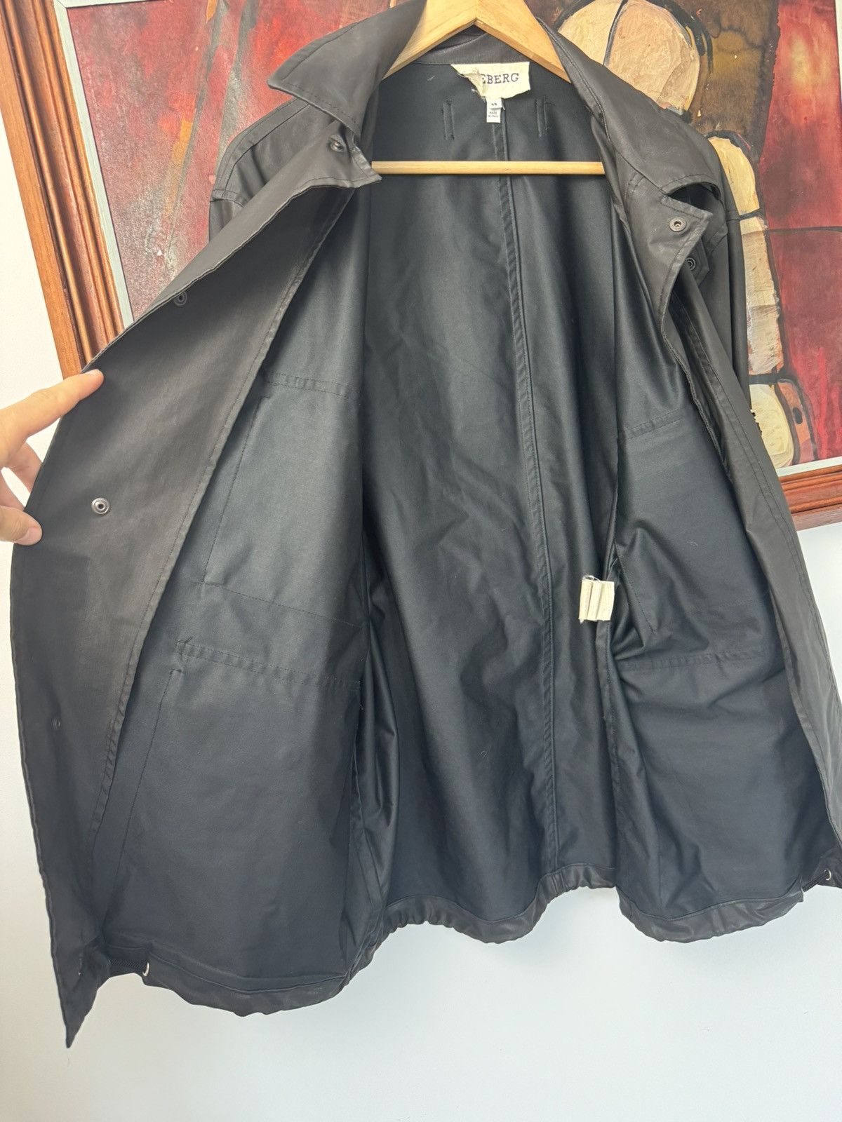 Iceberg Vintage 90s ICEBERG Techwear Waxed Cargo Jacket Tactical Size US M / EU 48-50 / 2 - 4 Thumbnail