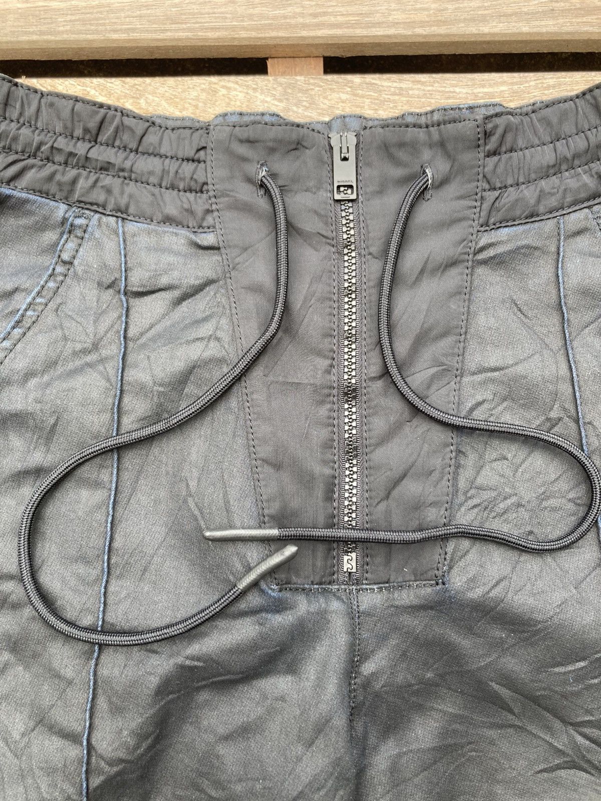 Diesel Diesel Black Cowhide Leather Baggy Pants Size US 28 / EU 44 - 5 Thumbnail