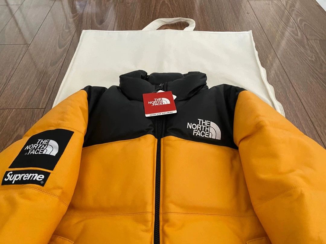 Supreme Supreme TNF 17FW Leather Nuptse Jacket New Size S Size US S / EU 44-46 / 1 - 2 Thumbnail