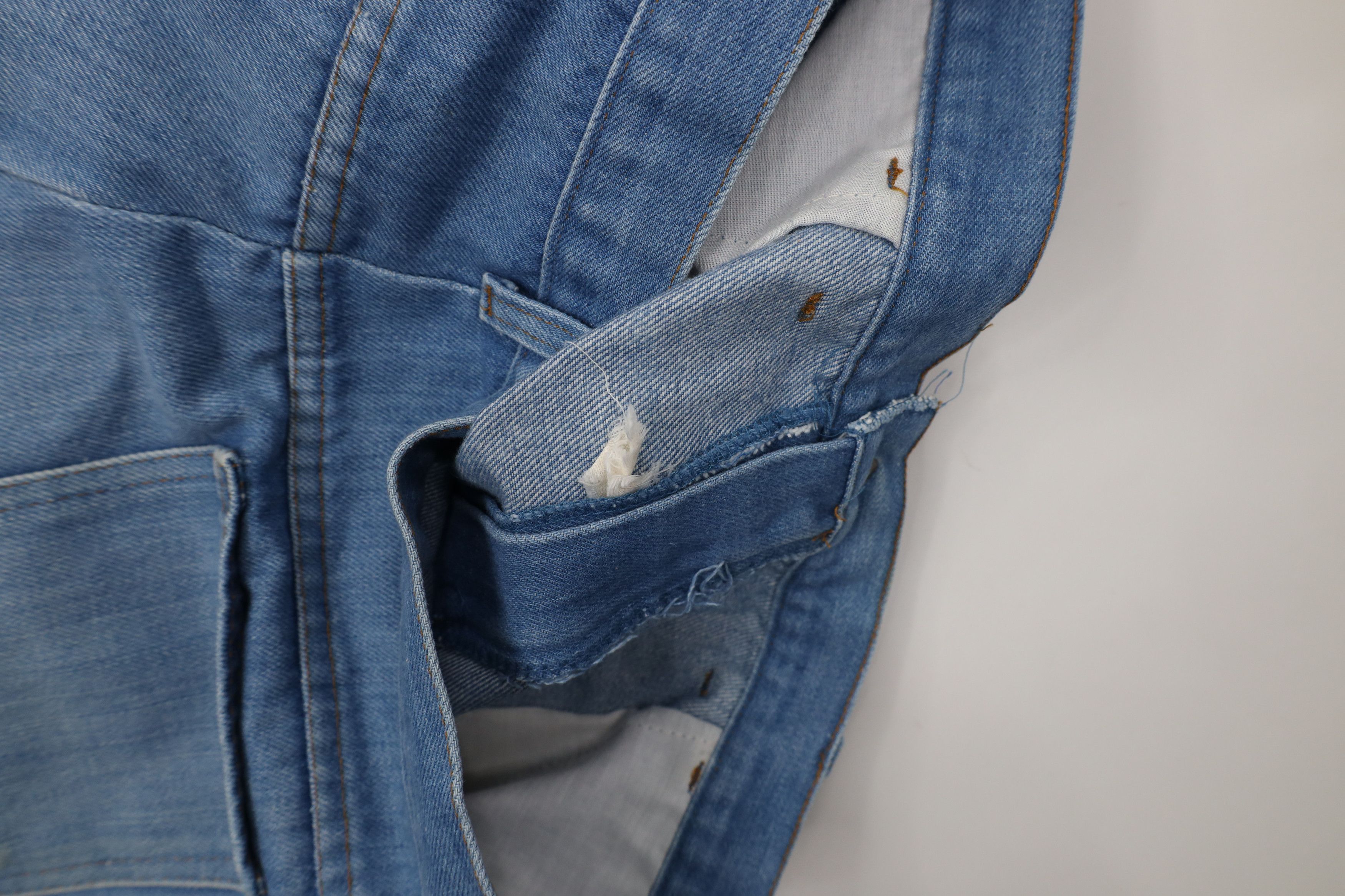 Vintage Vintage 70s Streetwear Above Knee Denim Jean Short USA Size US 36 / EU 52 - 9 Thumbnail