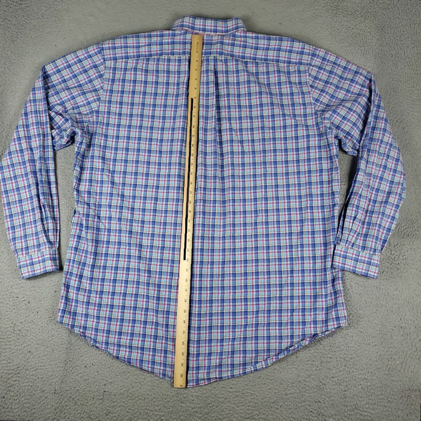Ralph Lauren Ralph Lauren Shirt Mens 2XLT Blue Plaid Pony Button-Up Long Sleeve Casual Size US XXL / EU 58 / 5 - 4 Thumbnail