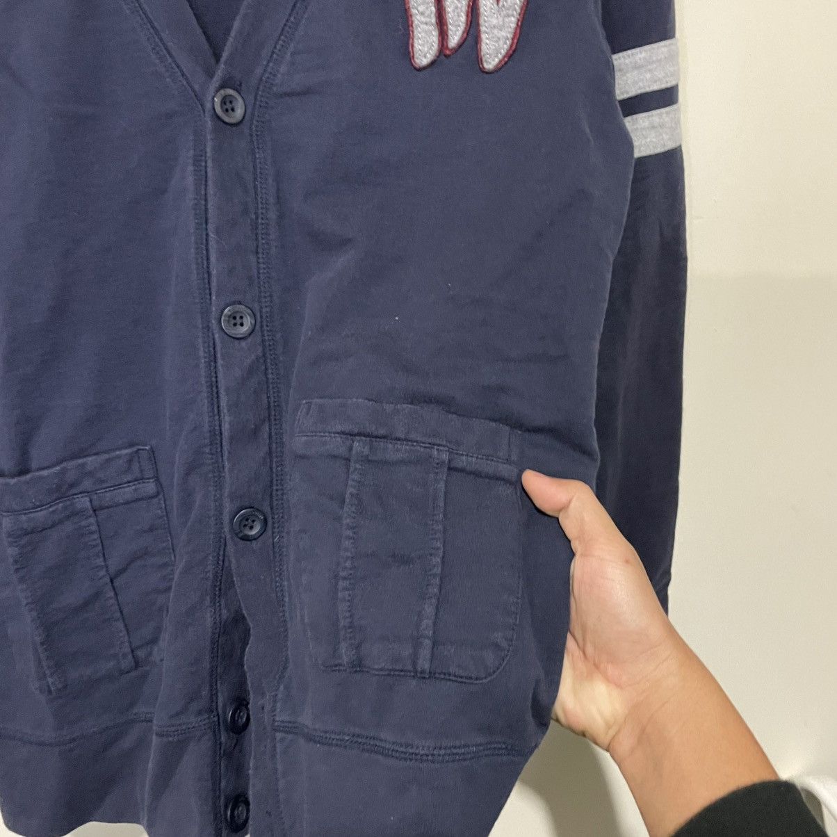 Edwin Edwin Undefeated Script Cardigan navy blue Size US S / EU 44-46 / 1 - 5 Thumbnail