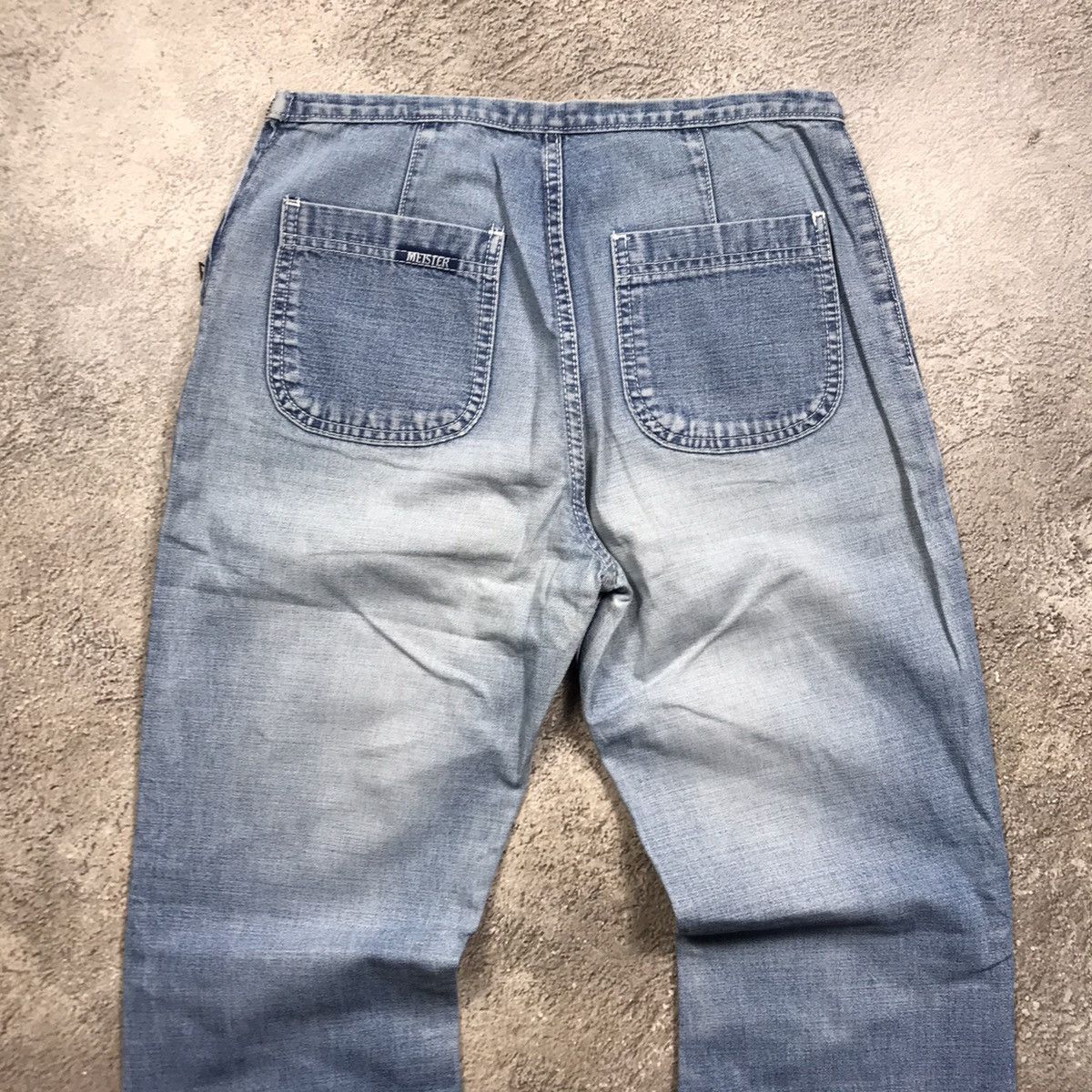 Vintage Vintage Y2K Baggy Distressed Flared Jeans Skate Grunge 28 Size 28" / US 6 / IT 42 - 6 Thumbnail