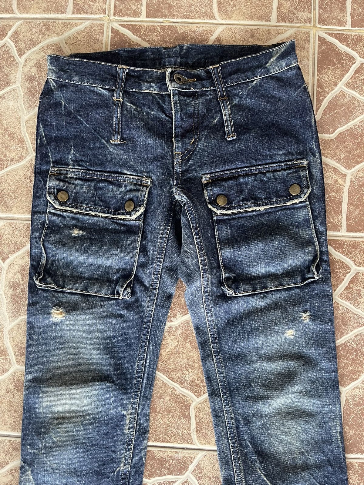 Hysteric Glamour 🔥FLARED HYSTERIC GLAMOUR Japan Bush Pants Punk Jeans Size US 27 - 5 Thumbnail