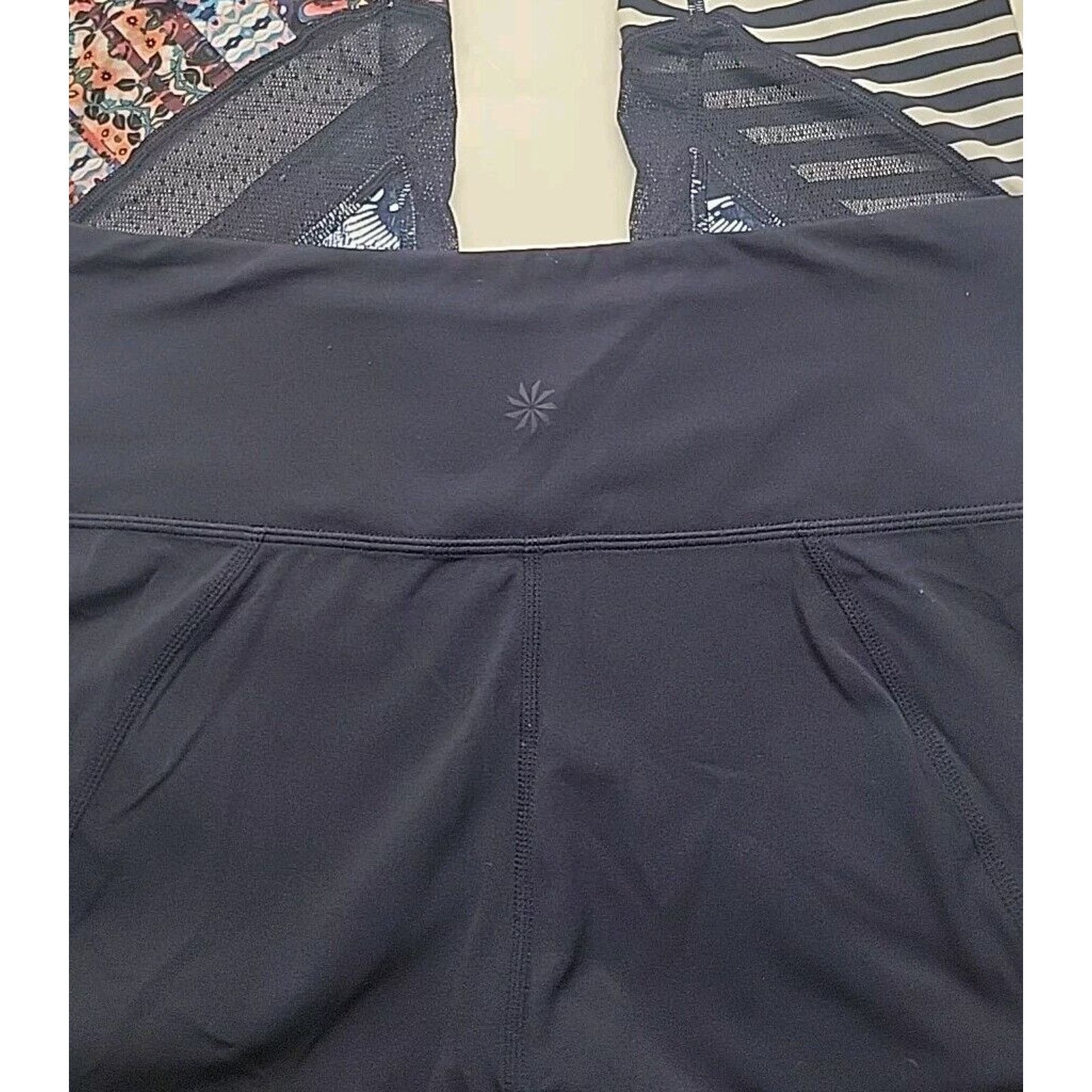 Athleta ATHLETA Womens Medium Print Mix Salutation Navy Mesh Legging Size 32" / US 10 / IT 46 - 3 Thumbnail