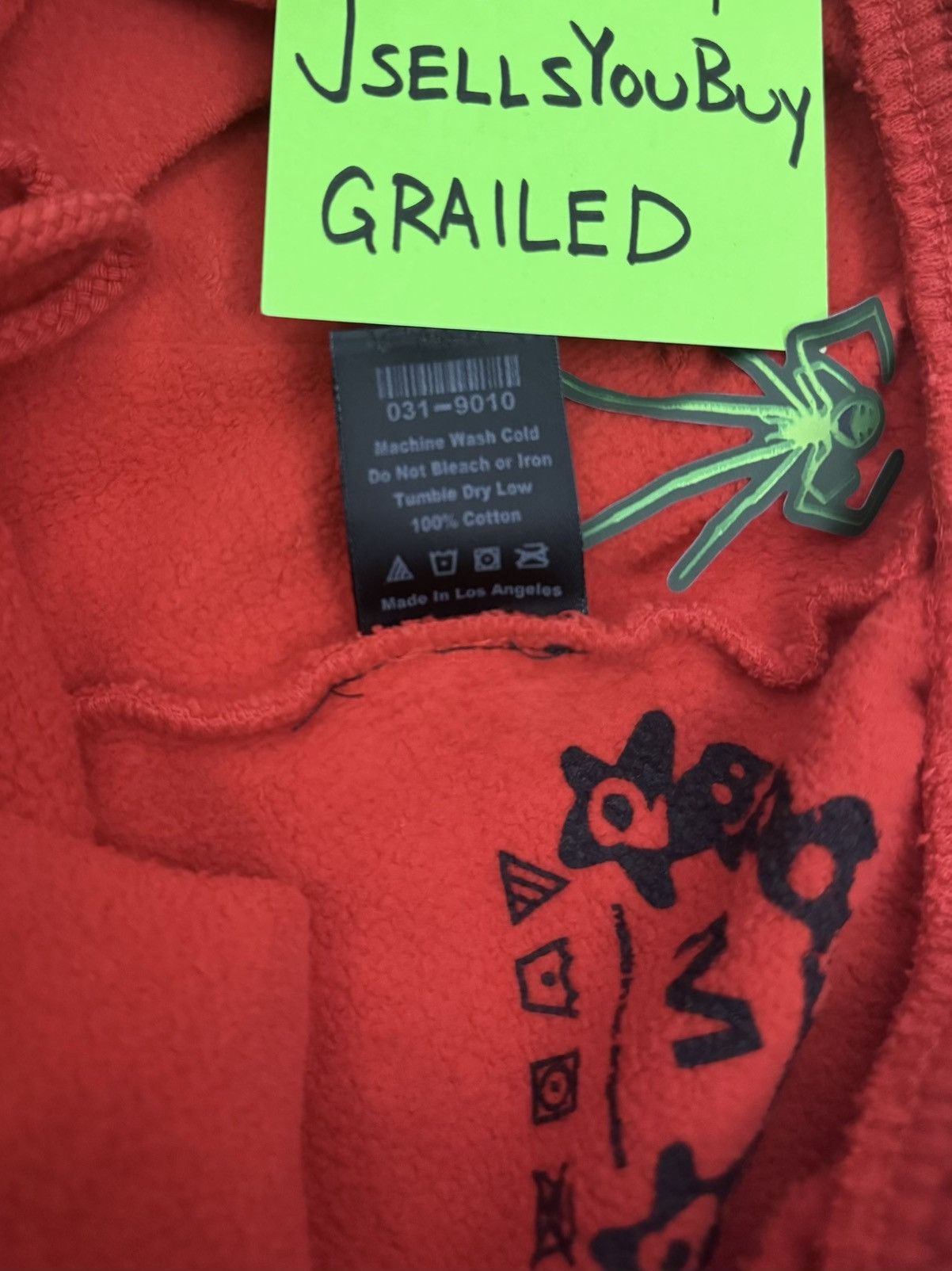 Sp5der Sp5der Red P*nk V2 Sweatpants - Size M Size US 32 / EU 48 - 4 Thumbnail