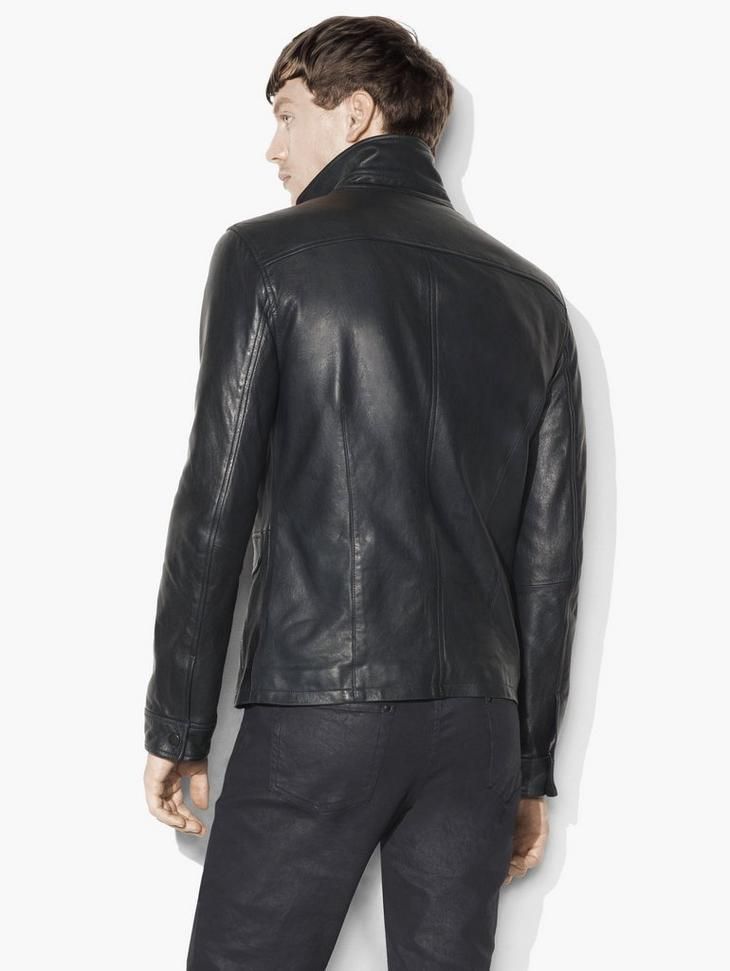 John Varvatos Biker Moto Leather Jacket EU 52 USA 42 Size US L / EU 52-54 / 3 - 2 Thumbnail