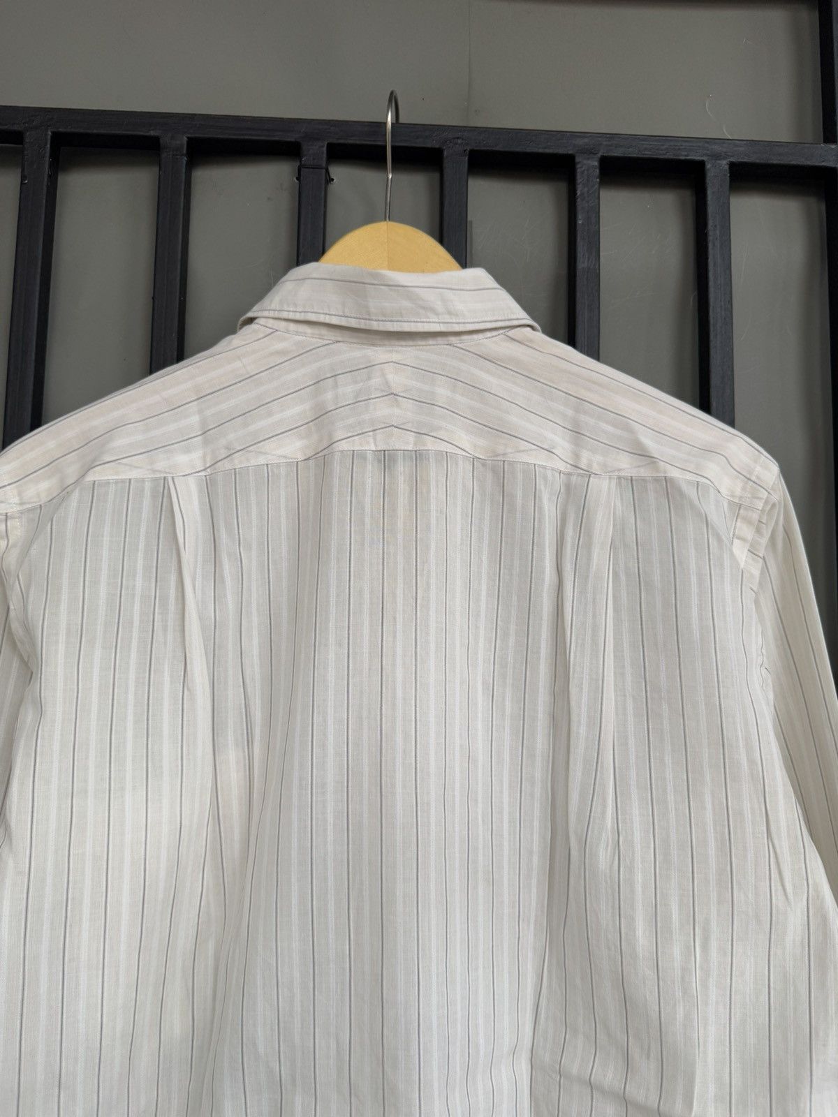 Givenchy VINTAGE GIVENCHY MONSIEUR STRIPE LONG SHIRT Size US M / EU 48-50 / 2 - 6 Thumbnail