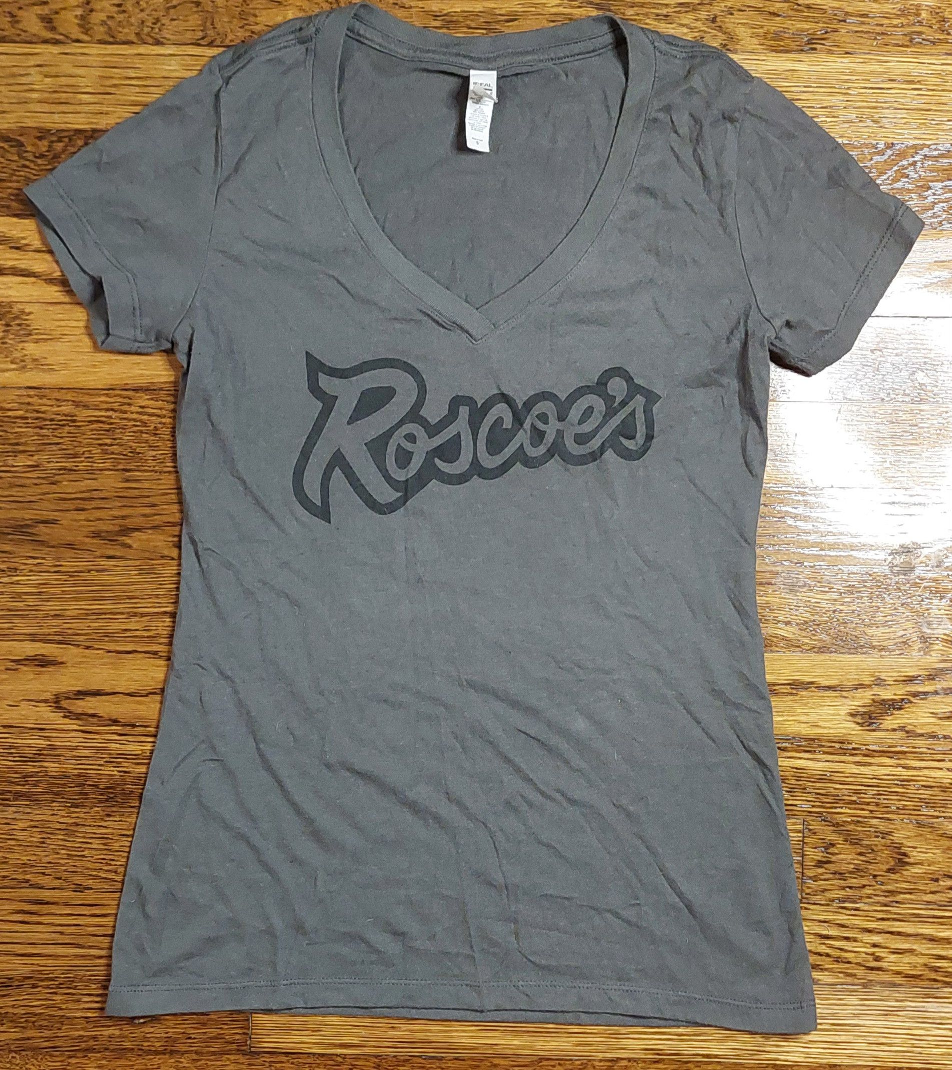 Next Level Apparel Authentic Roscoe's House of Chicken 'N Waffles Gray V-Neck Size S / US 4 / IT 40 - 1 Thumbnail